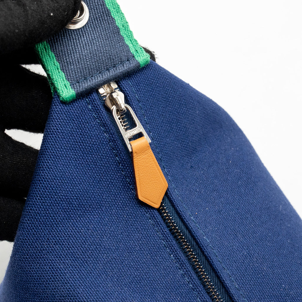 HERMES TROUSSE DE TOILETTE BRIDE A BRAC PM MARINE SHW
