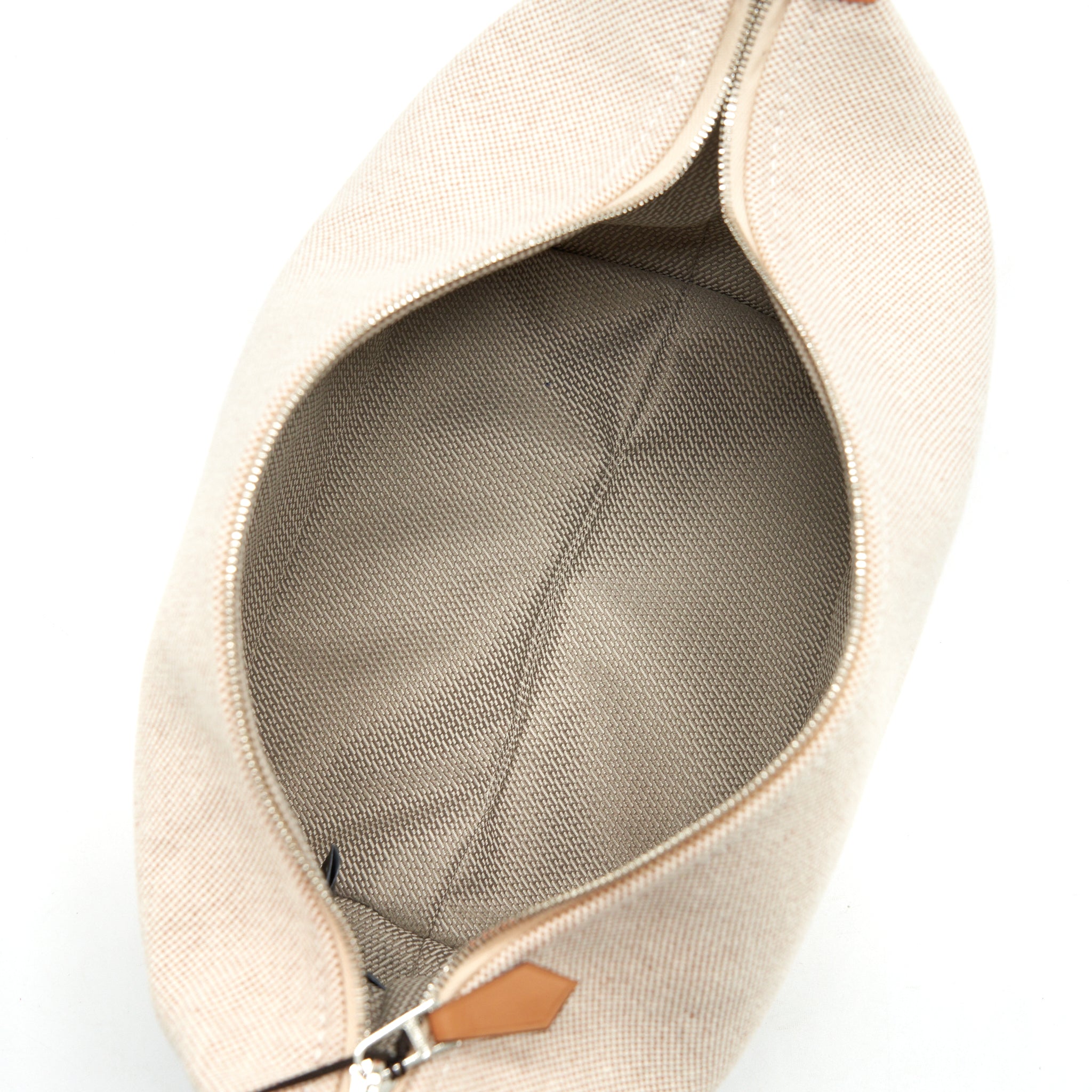 HERMES TROUSSE DE TOILETTE BRIDE A BRAC PETIT MODELE BEIGE/ORANGE