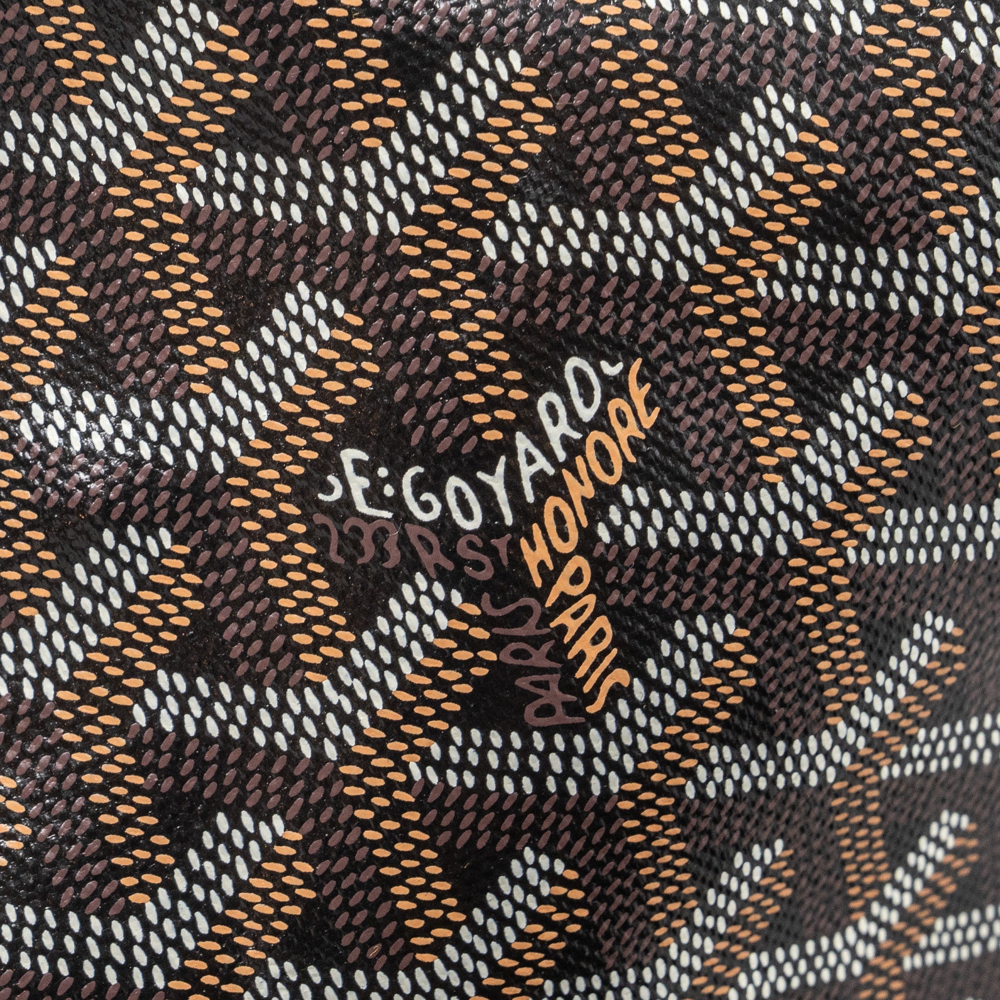 GOYARD SAINT LOUIS PM TOTE BAG GOYARDINE CANVAS/CALFSKIN BLACK SHW