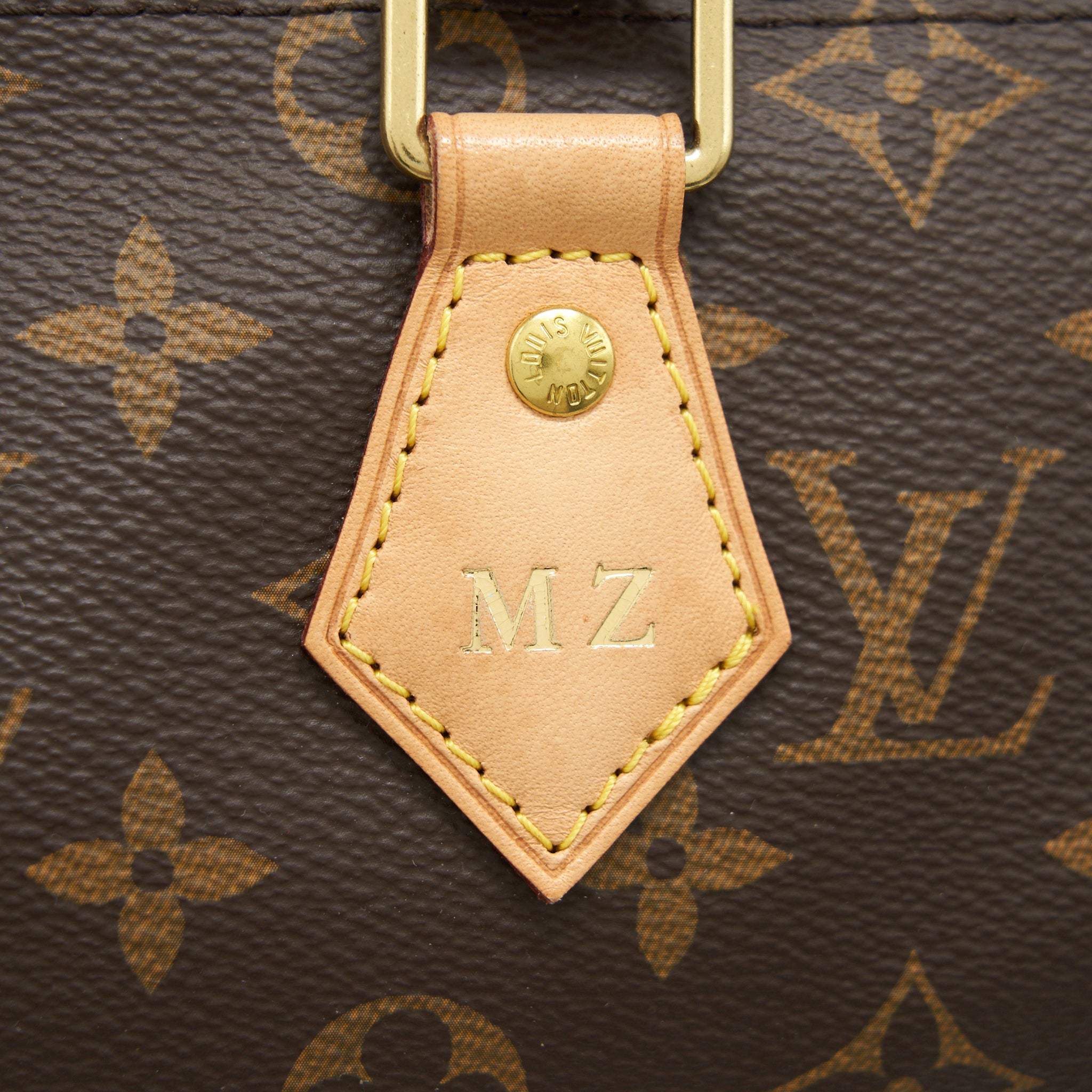 LOUIS VUITTON SPEEDY 25 MONOGRAM CANVAS WITH INITIAL