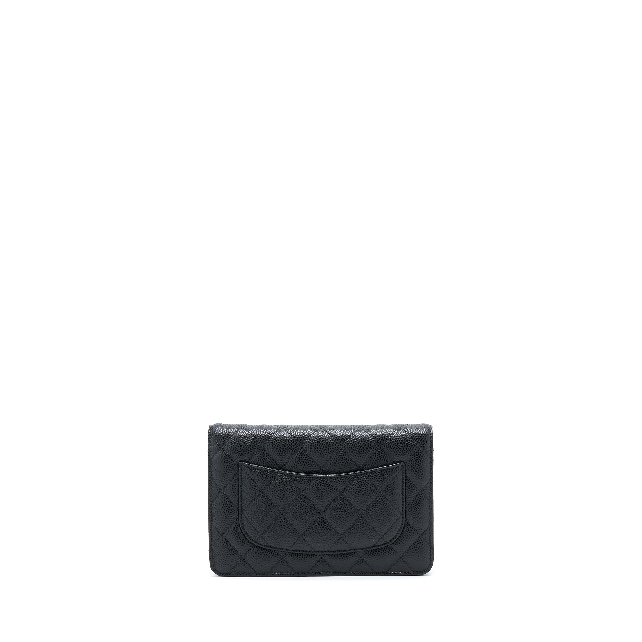CHANEL CLASSIC WALLET ON CHAIN CAVIAR BLACK SHW