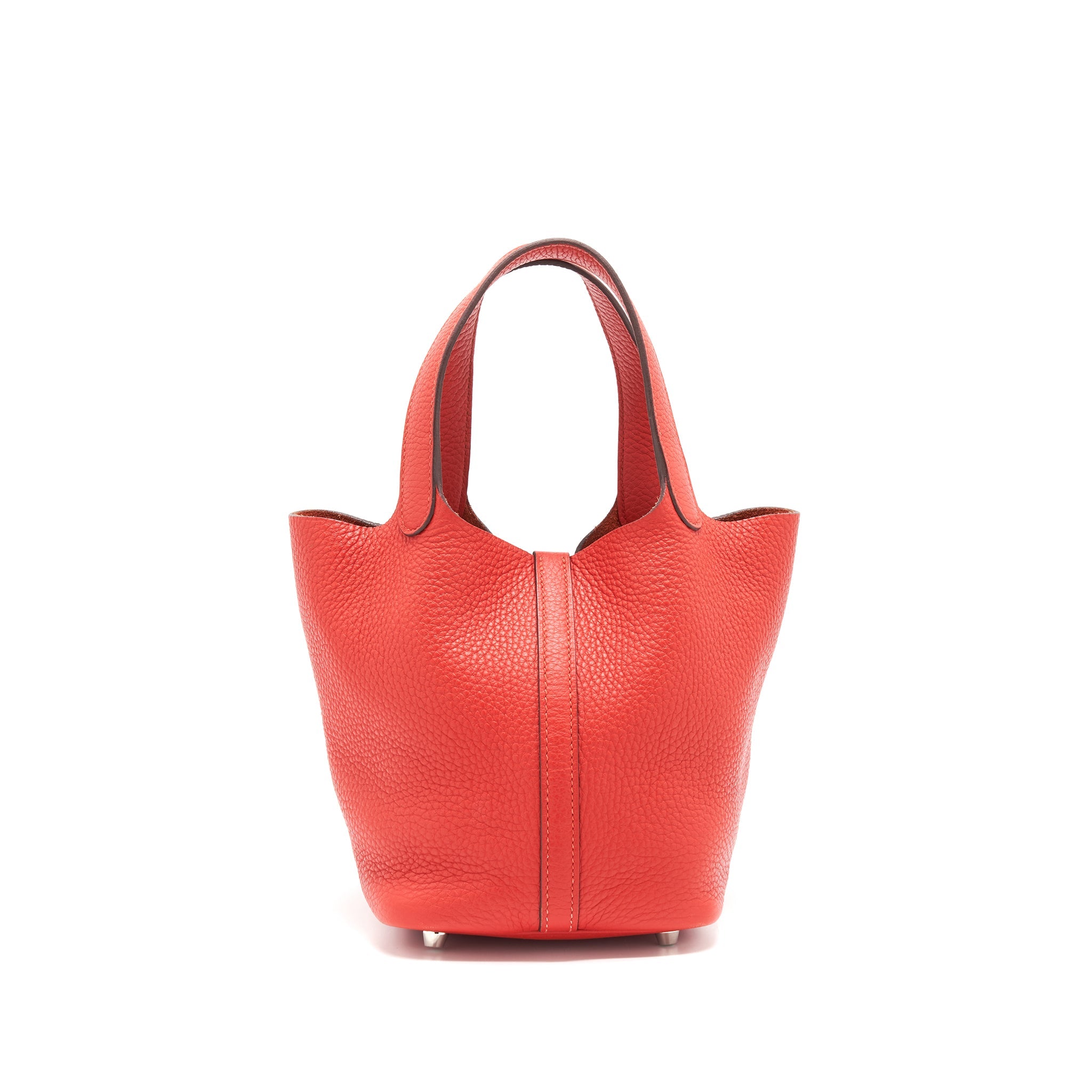 HERMES PICOTIN 18 LOCK BAG ROUGE TOMATE SHW