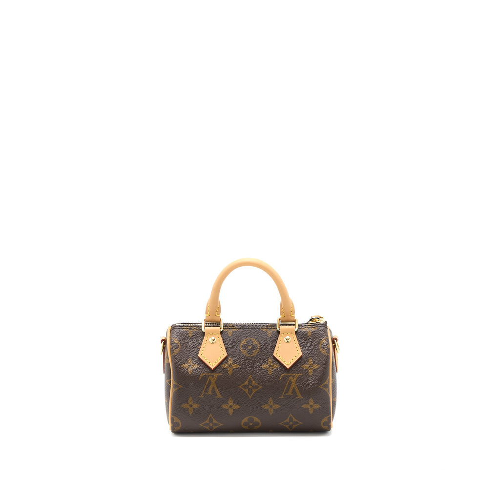 LOUIS VUITTON NANO SPEEDY MONOGRAM CANVAS GHW (NEW VERSION)