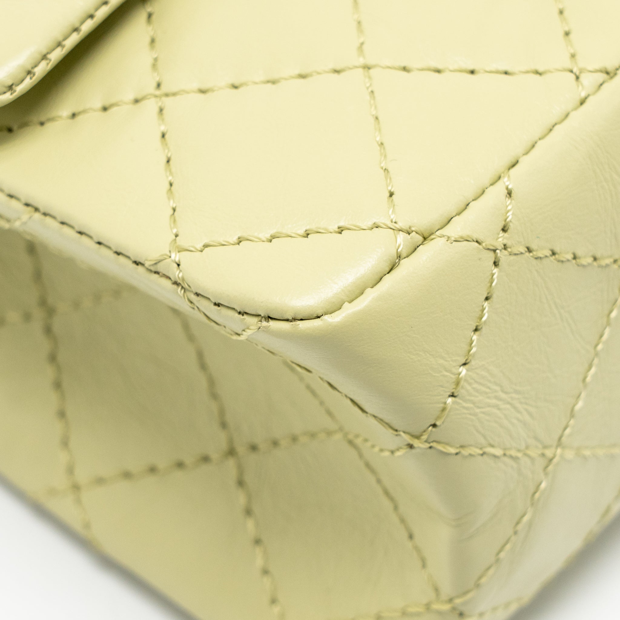 CHANEL MINI 2.55 REISSUE AGED CALFSKIN GREEN GHW
