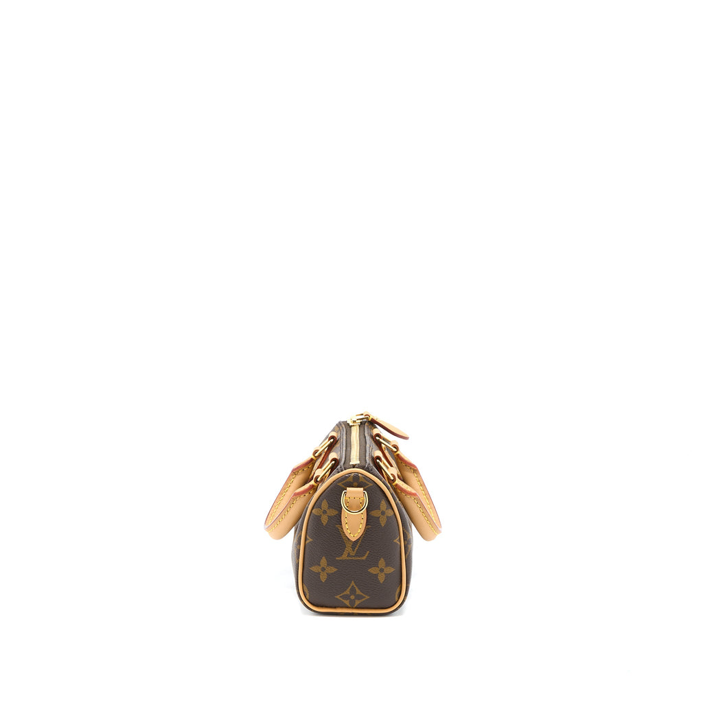 LOUIS VUITTON NANO SPEEDY MONOGRAM CANVAS GHW (NEW VERSION)