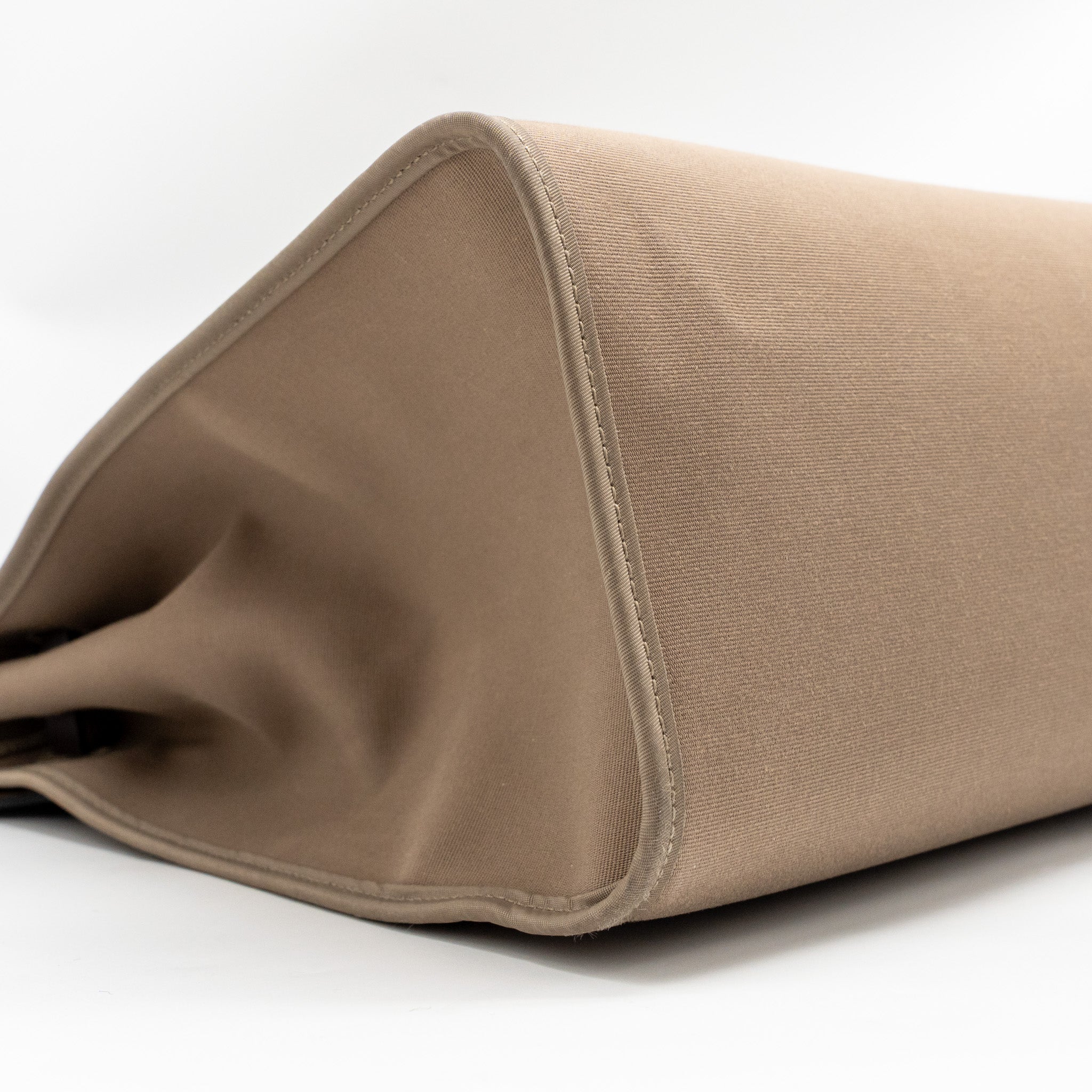 HERMES HERBAG ZIP 39 CANVAS/HUNTER LEATHER ETOUPE/EBENE SHW
