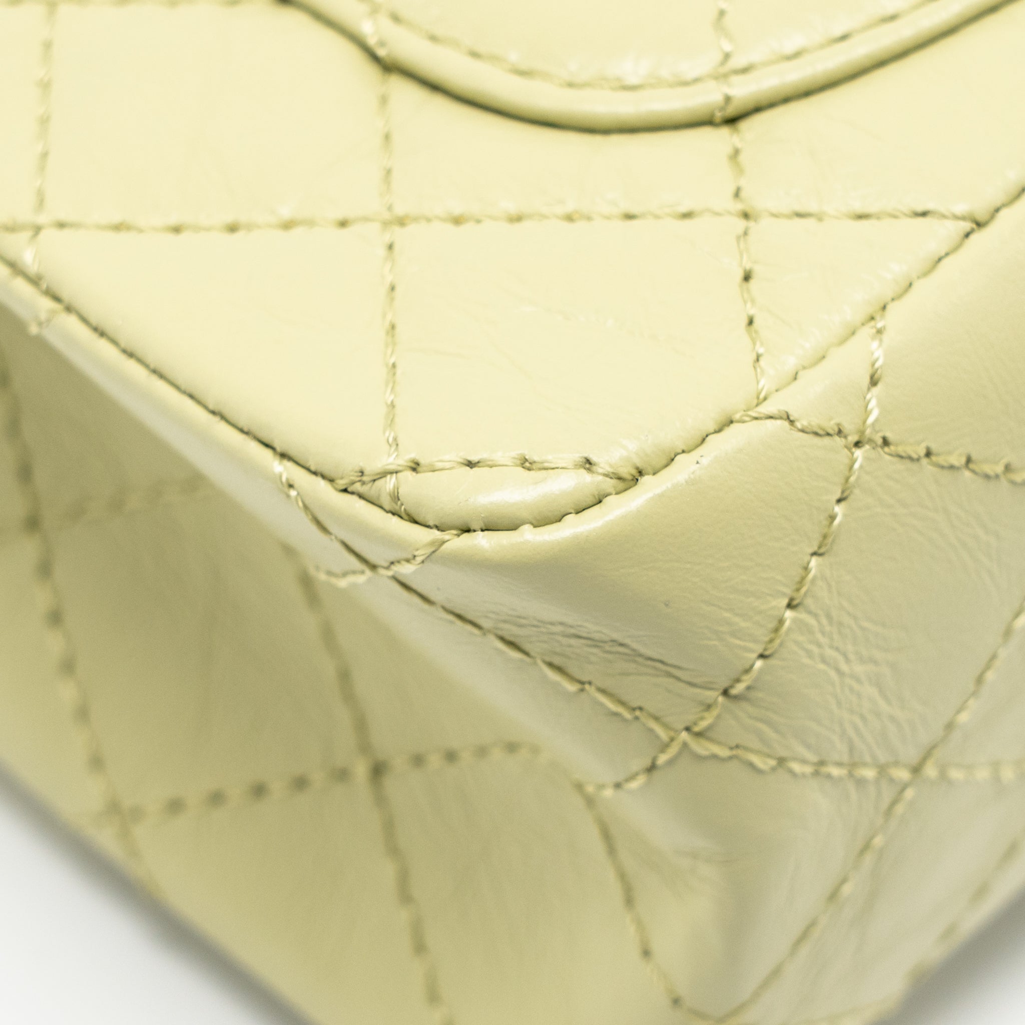 CHANEL MINI 2.55 REISSUE AGED CALFSKIN GREEN GHW