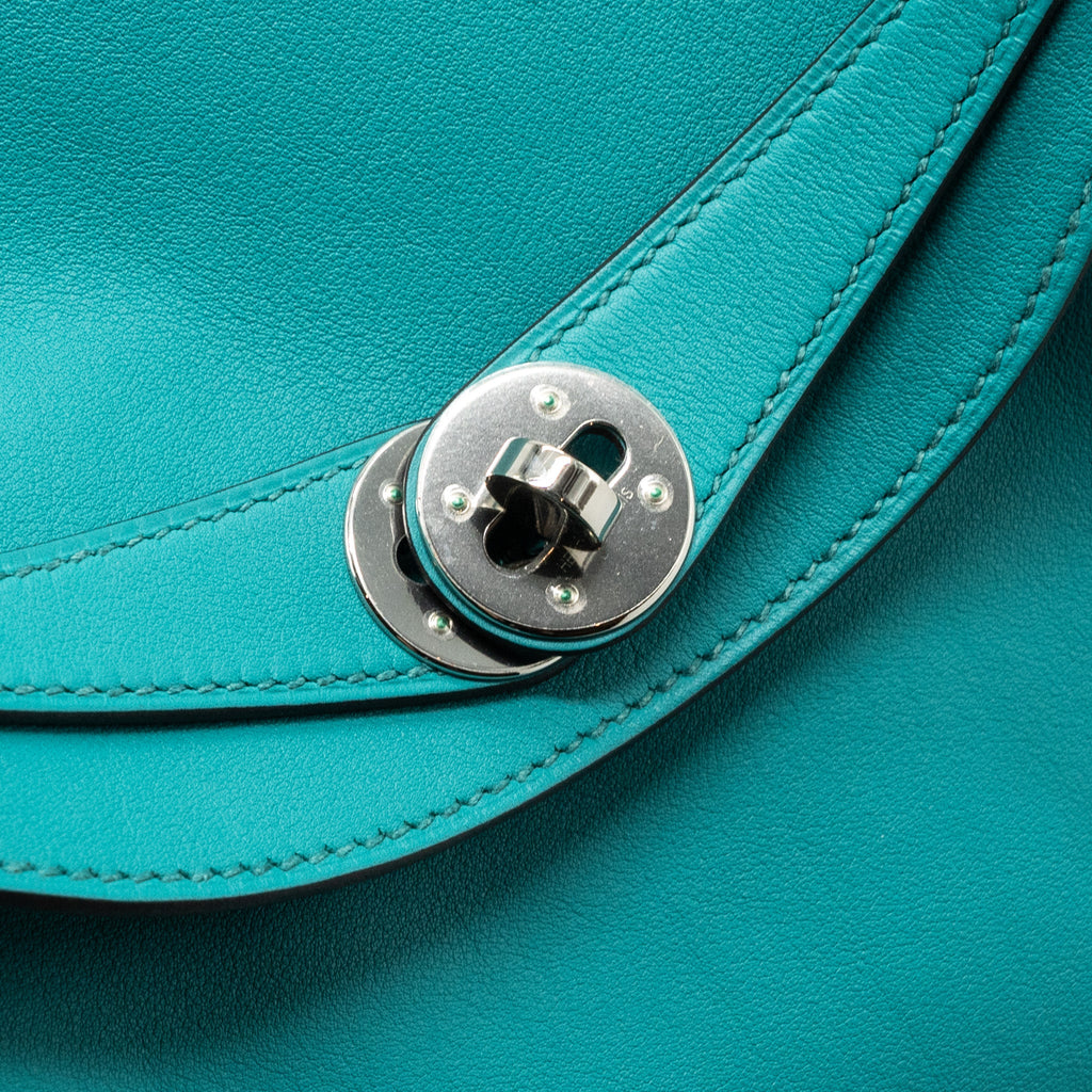 HERMES LINDY 26 SWIFT BLUE PAON SHW