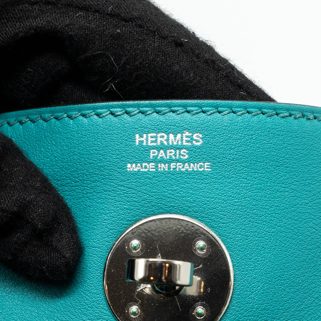 HERMES LINDY 26 SWIFT BLUE PAON SHW