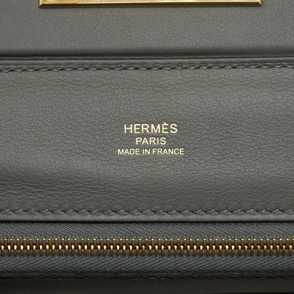 HERMES MINI 24/24 2424 - 21 EVERCOLOR / SWIFT GRIS MEYER GHW