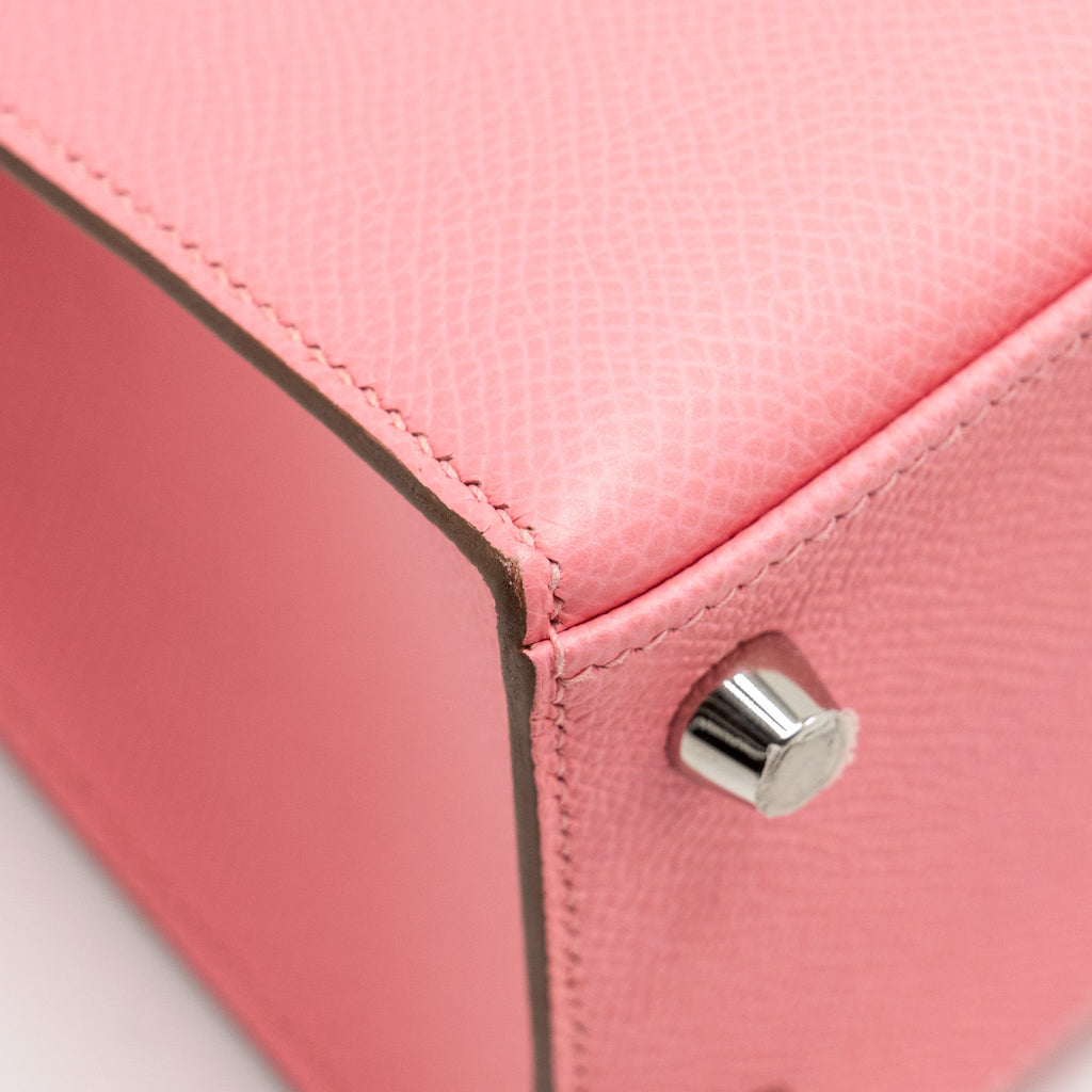 HERMES KELLY 25 EPSOM 1Q ROSE CONFETTI SHW