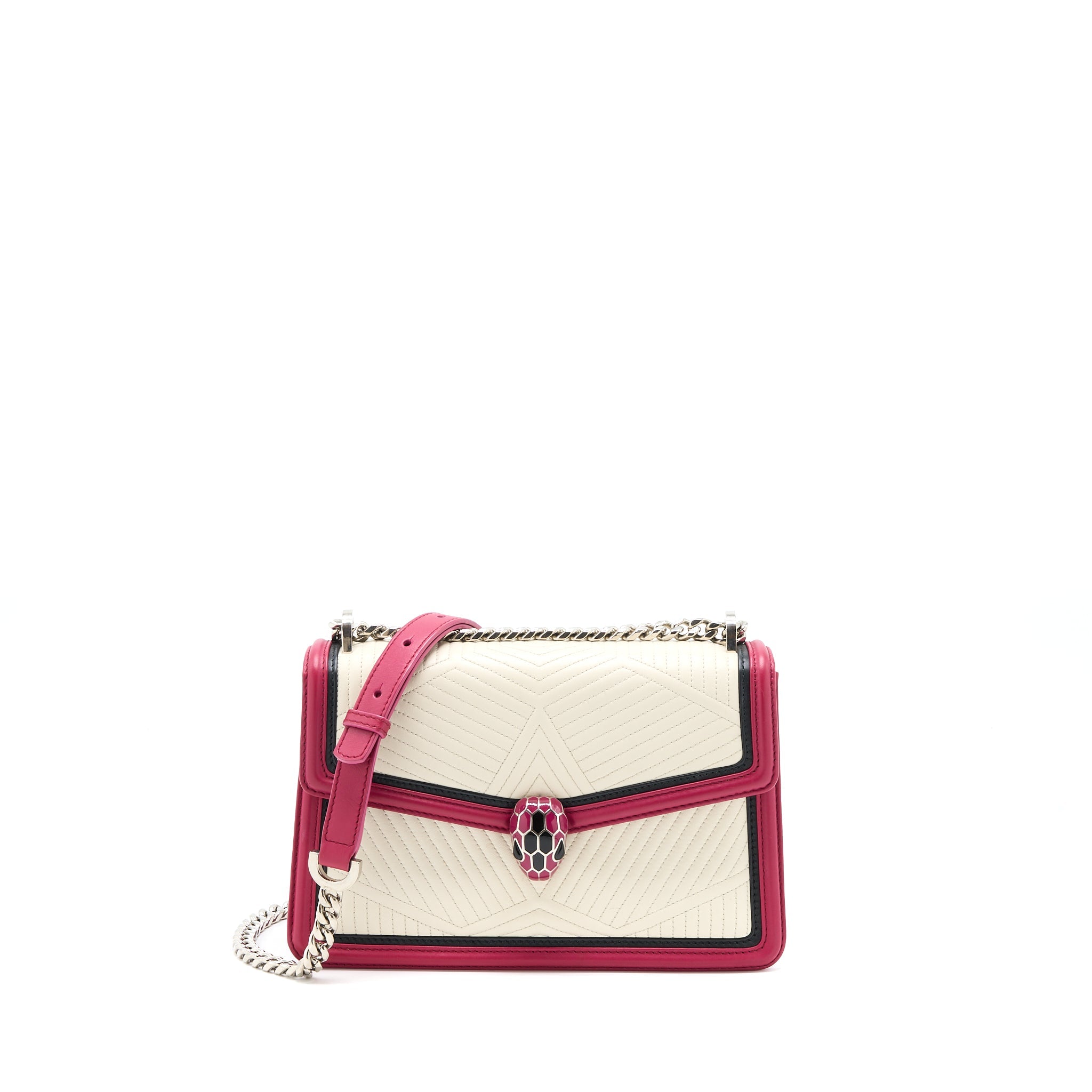 BVLGARI SERPENTI FOREVER QUILTED LEATHER SHOULDER BAG MULTICOLOUR SHW