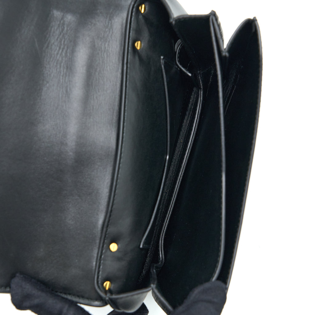 BOTTEGA VENETA SMALL MOUNT BAG CALFSKIN BLACK GHW