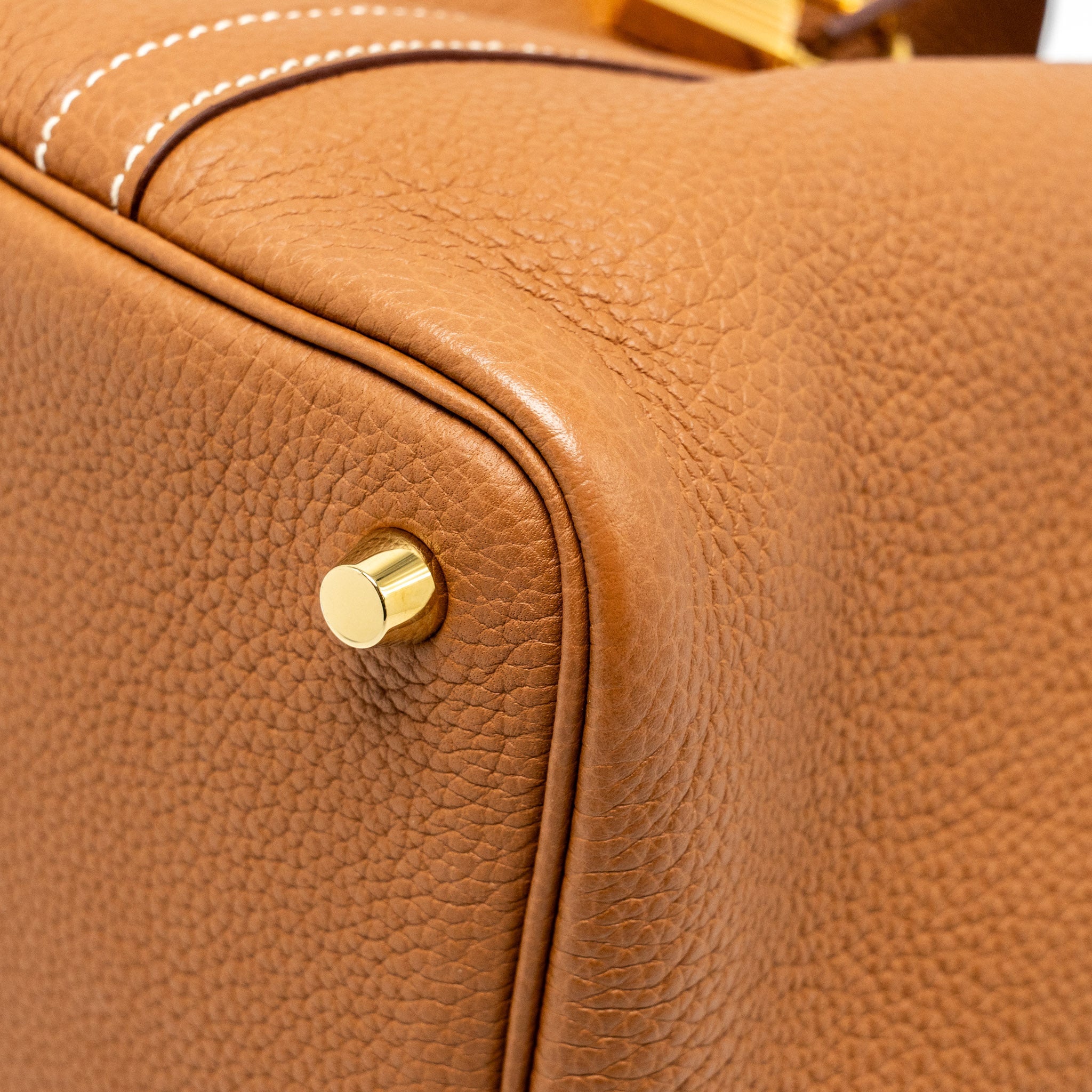HERMES PICOTIN 18 LOCK BAG TAURILLON MAURICE GOLD GHW