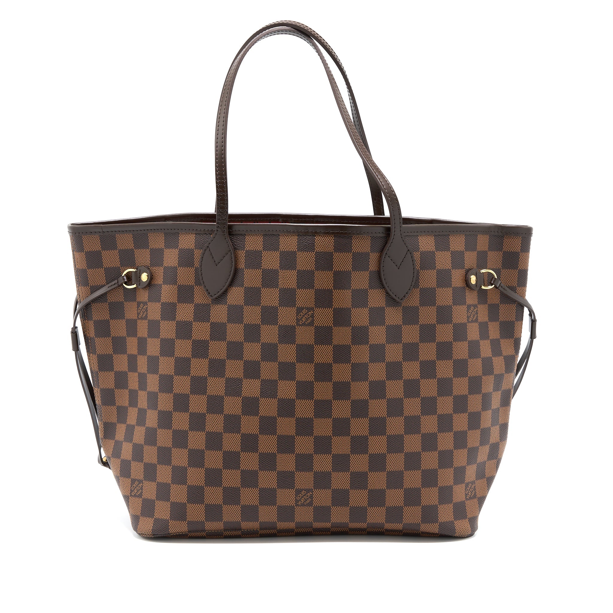 LOUIS VUITTON NEVERFULL MM DAMIER EBENE CANVAS GHW