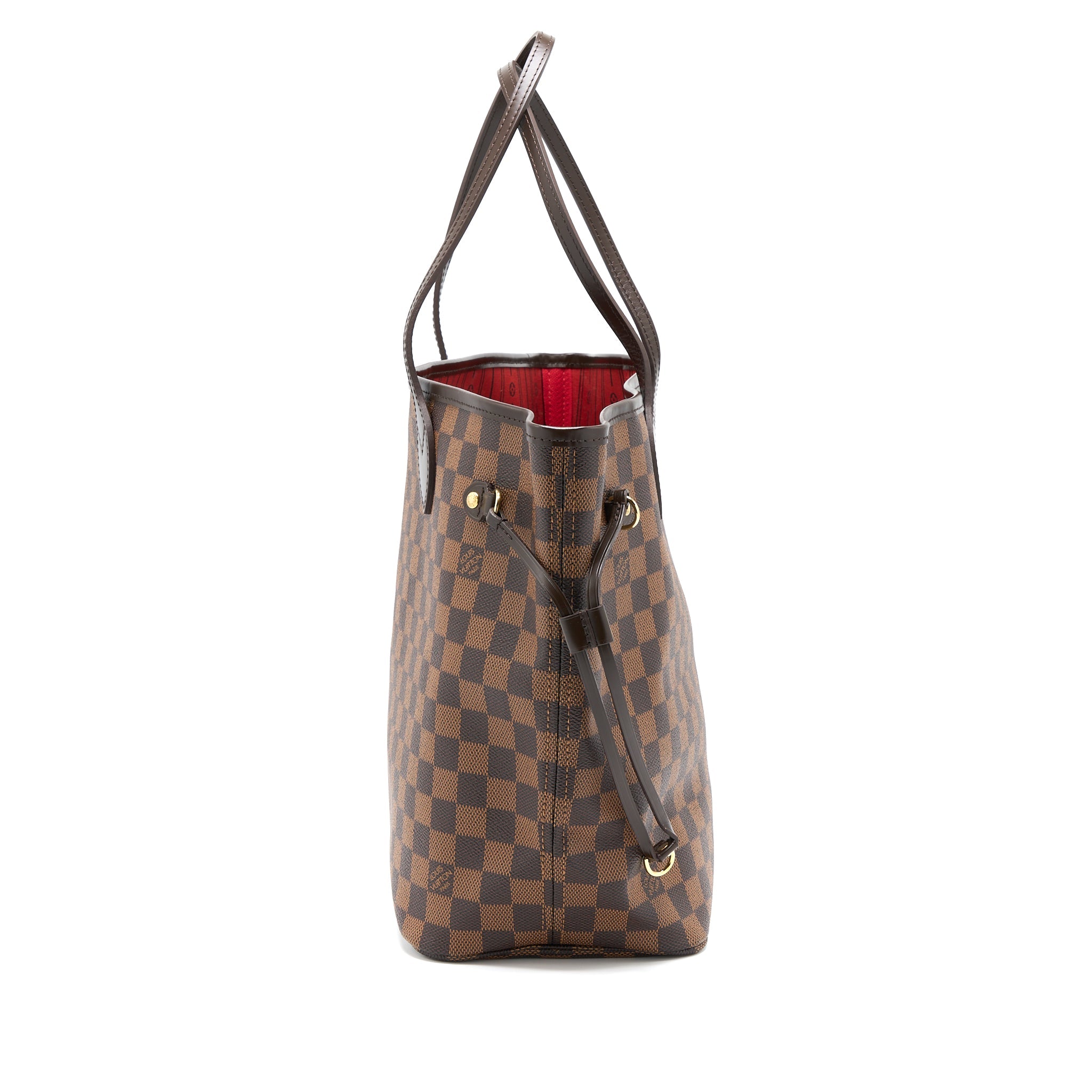 LOUIS VUITTON NEVERFULL MM DAMIER EBENE CANVAS GHW