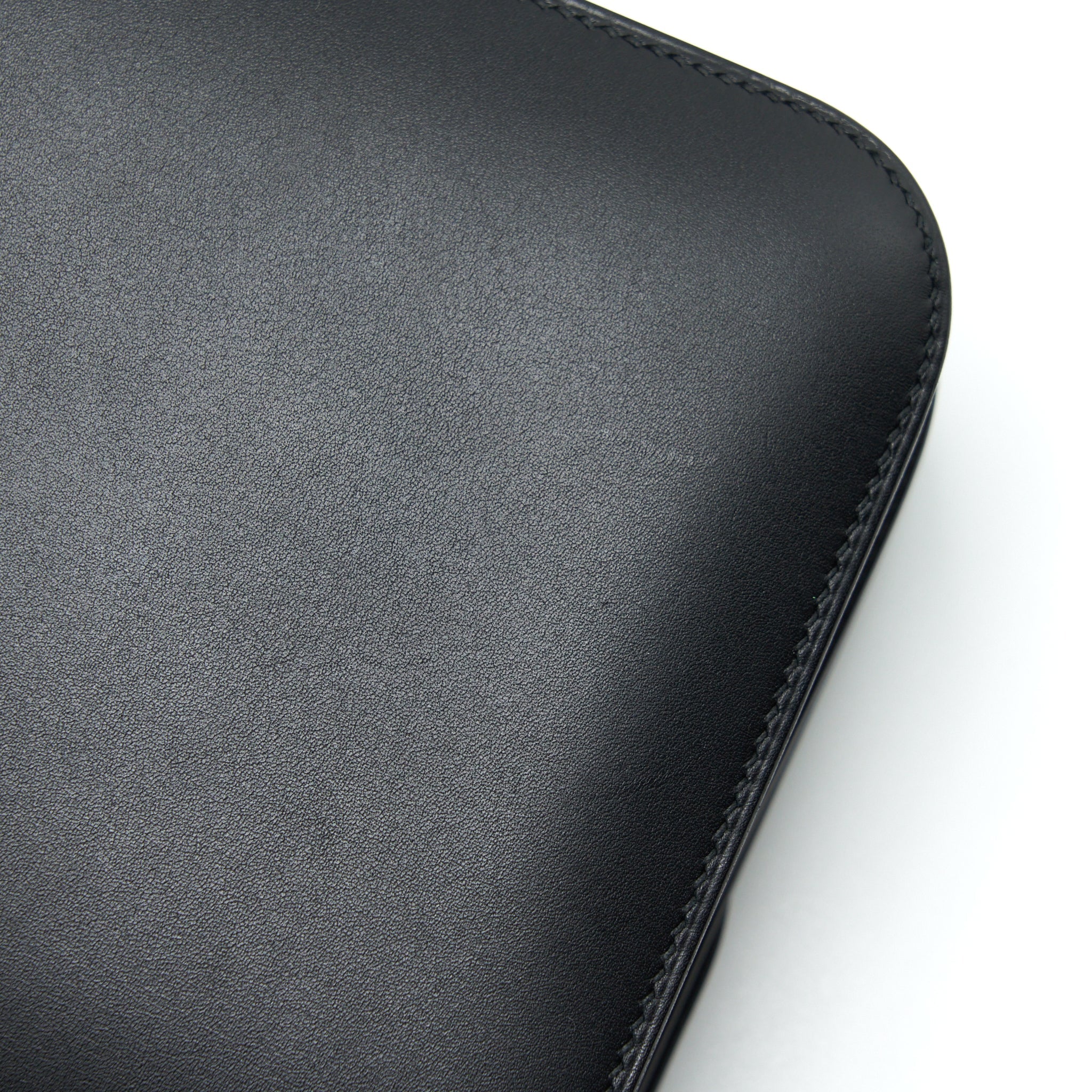 HERMES MINI CONSTANCE MONSIEUR BLACK WITH LIZARD BUCKLE SHW