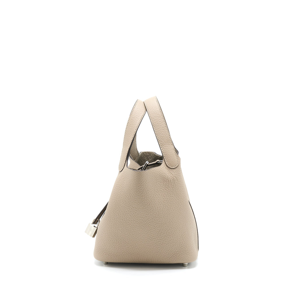 HERMES PICOTIN 18 CLEMENCE 81 GRIS TOURT SHW
