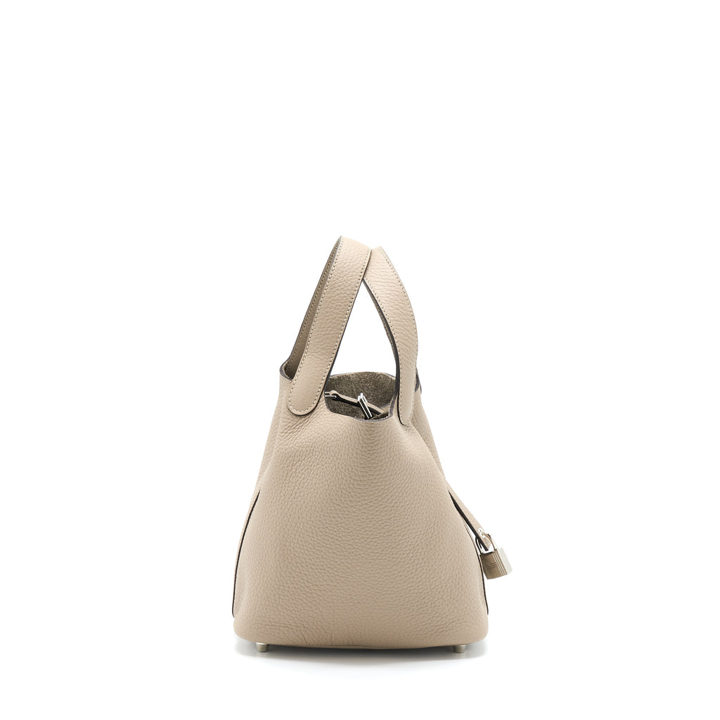 HERMES PICOTIN 18 CLEMENCE 81 GRIS TOURT SHW