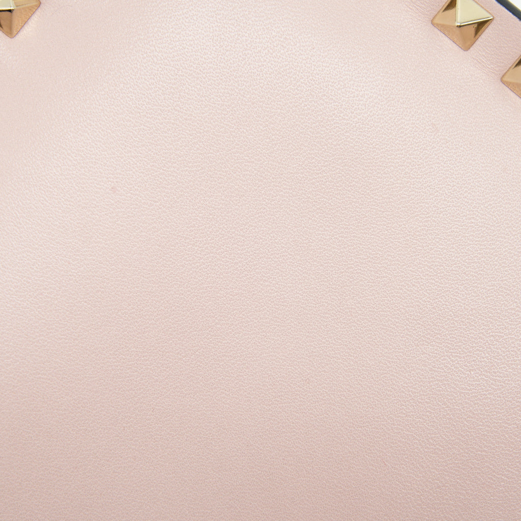 VALENTINO GARAVANI ROCKSTUD LEATHER CLUTCH BAG MULTICOLORED