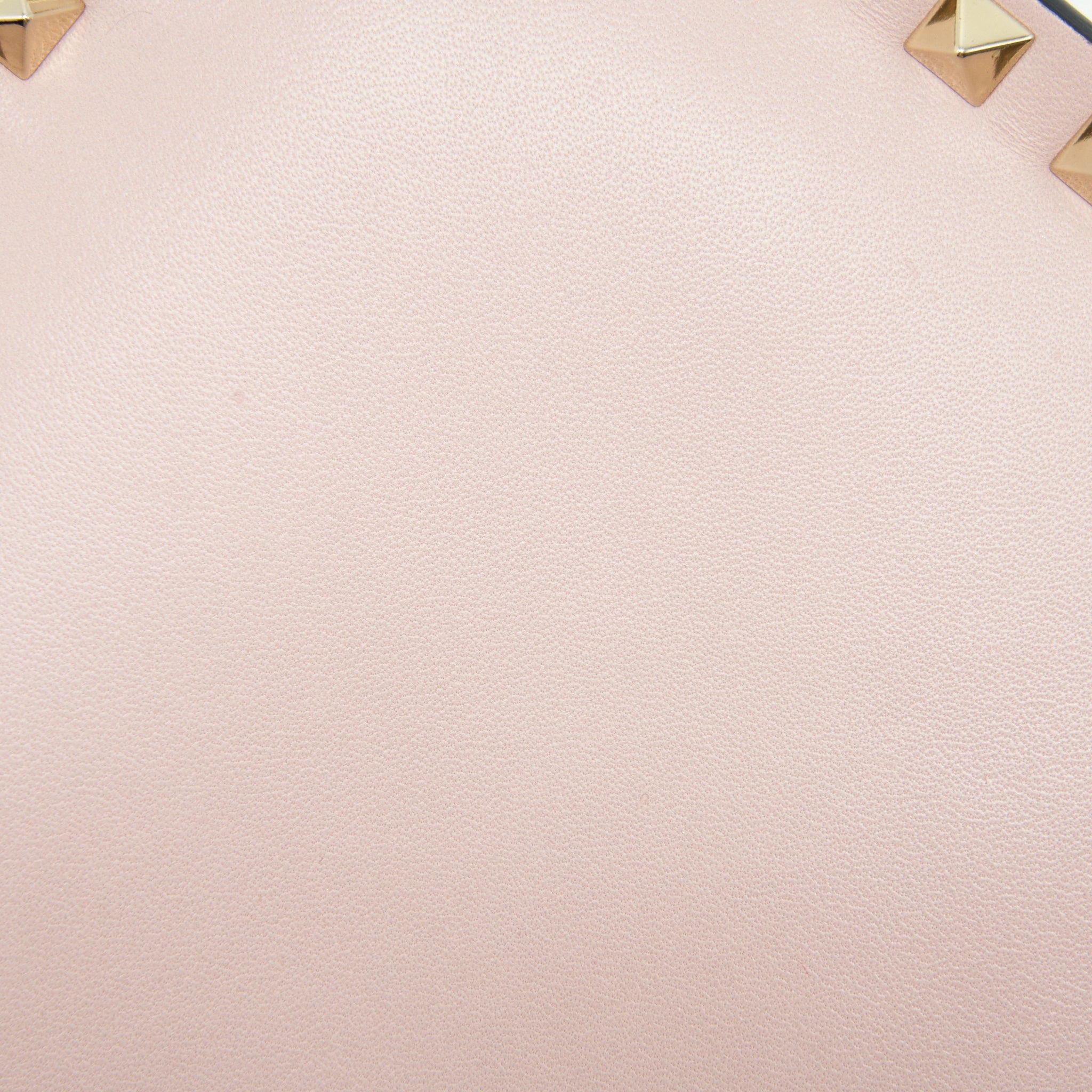 VALENTINO GARAVANI ROCKSTUD LEATHER CLUTCH BAG MULTICOLORED