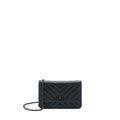 CHANEL 2.55 SO BLACK WALLET ON CHAIN CALFSKIN WITH BLACK HARDWARE