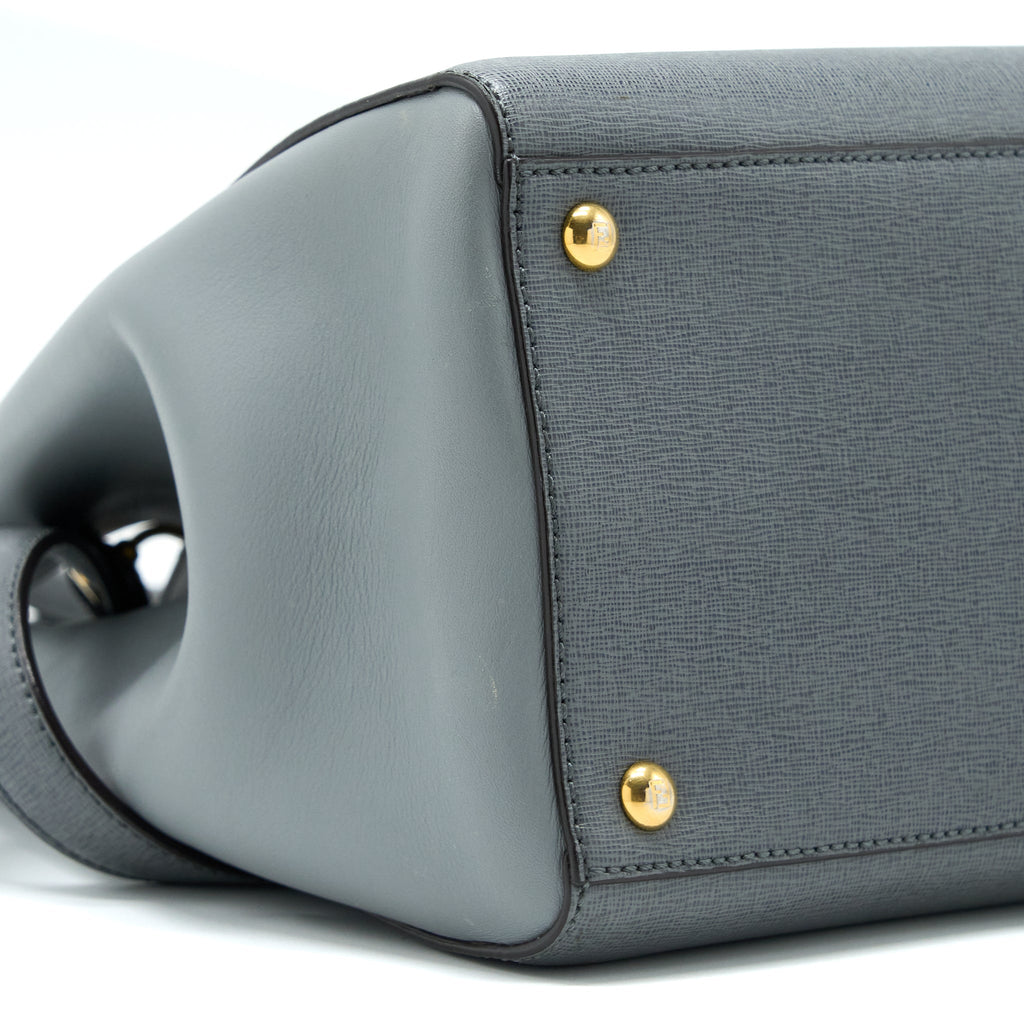 FENDI 2 JOURS LARGE BAG GREY GHW