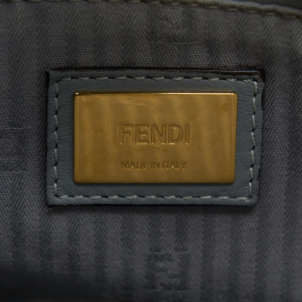 FENDI 2 JOURS LARGE BAG GREY GHW