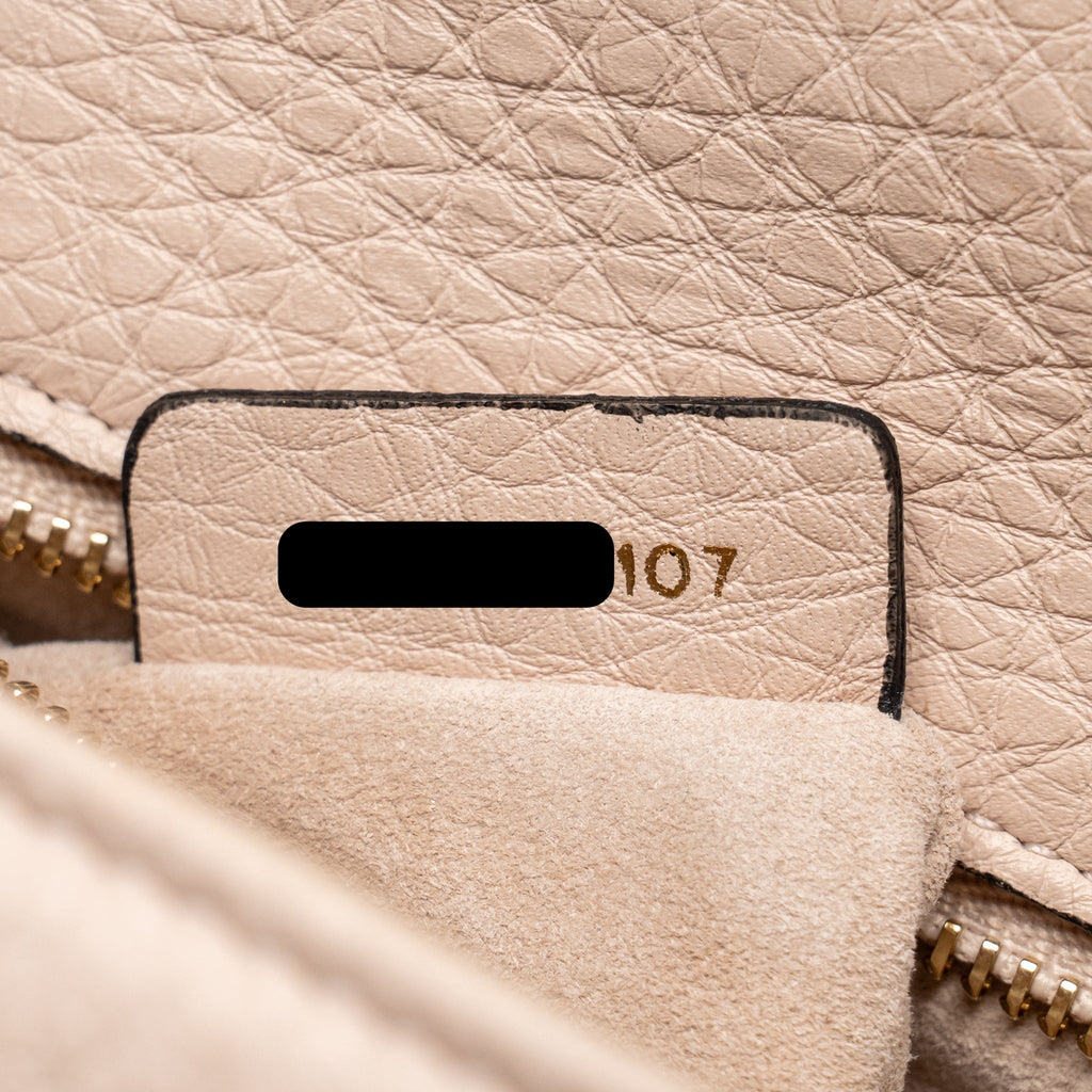 DIOR SMALL DIORAMA GRAINED CALFSKIN LIGHT PINK LGHW