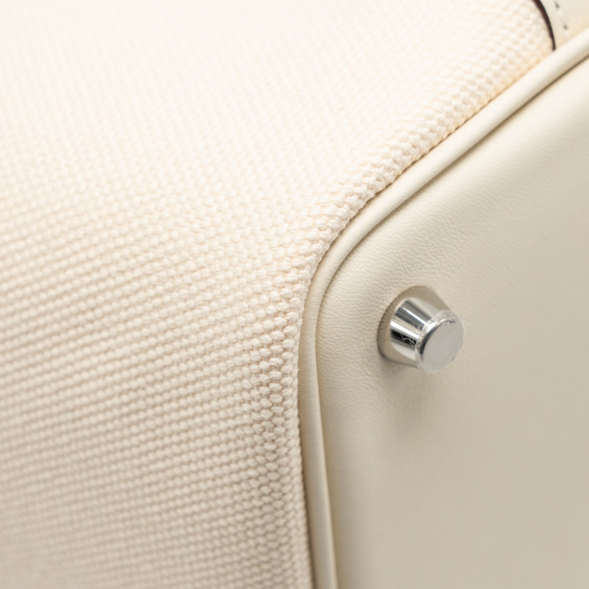 HERMES CARGO PICOTIN 18 LOCK BAG CANVAS/SWIFT ECRU/NATA SHW