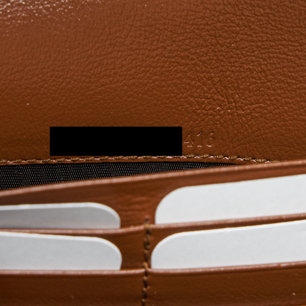 GUCCI GG MARMONT MATELASSE MINI BAG CALFSKIN BROWN GHW