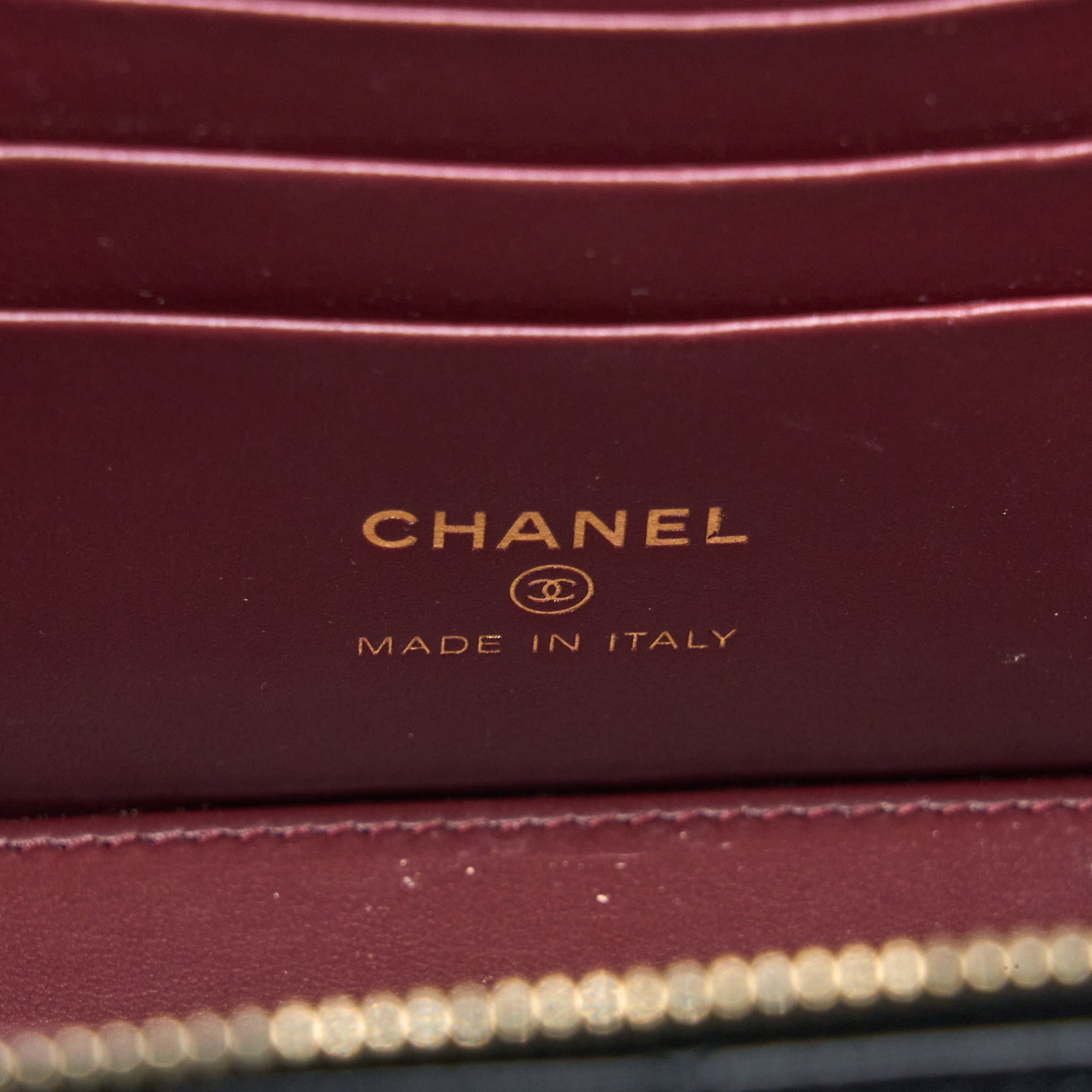 CHANEL LONG VANITY DETAILED GEM CHAIN LAMBSKIN BLACK GHW (MICROCHIP)