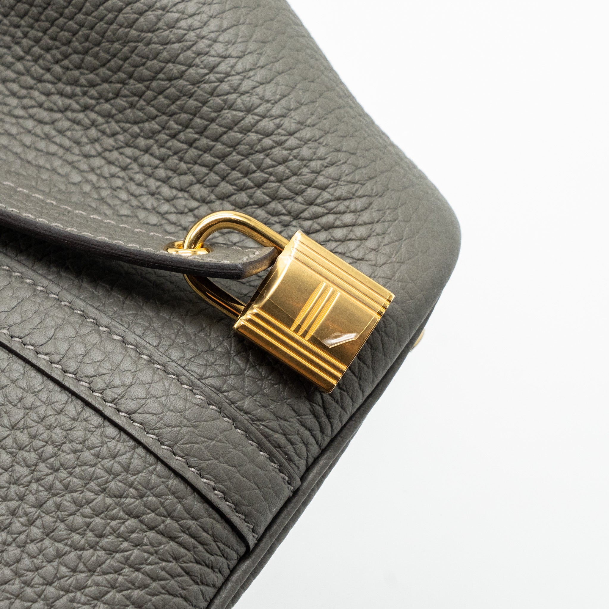 HERMES PICOTIN 18 LOCK BAG CLEMENCE GRIS MEYER GHW