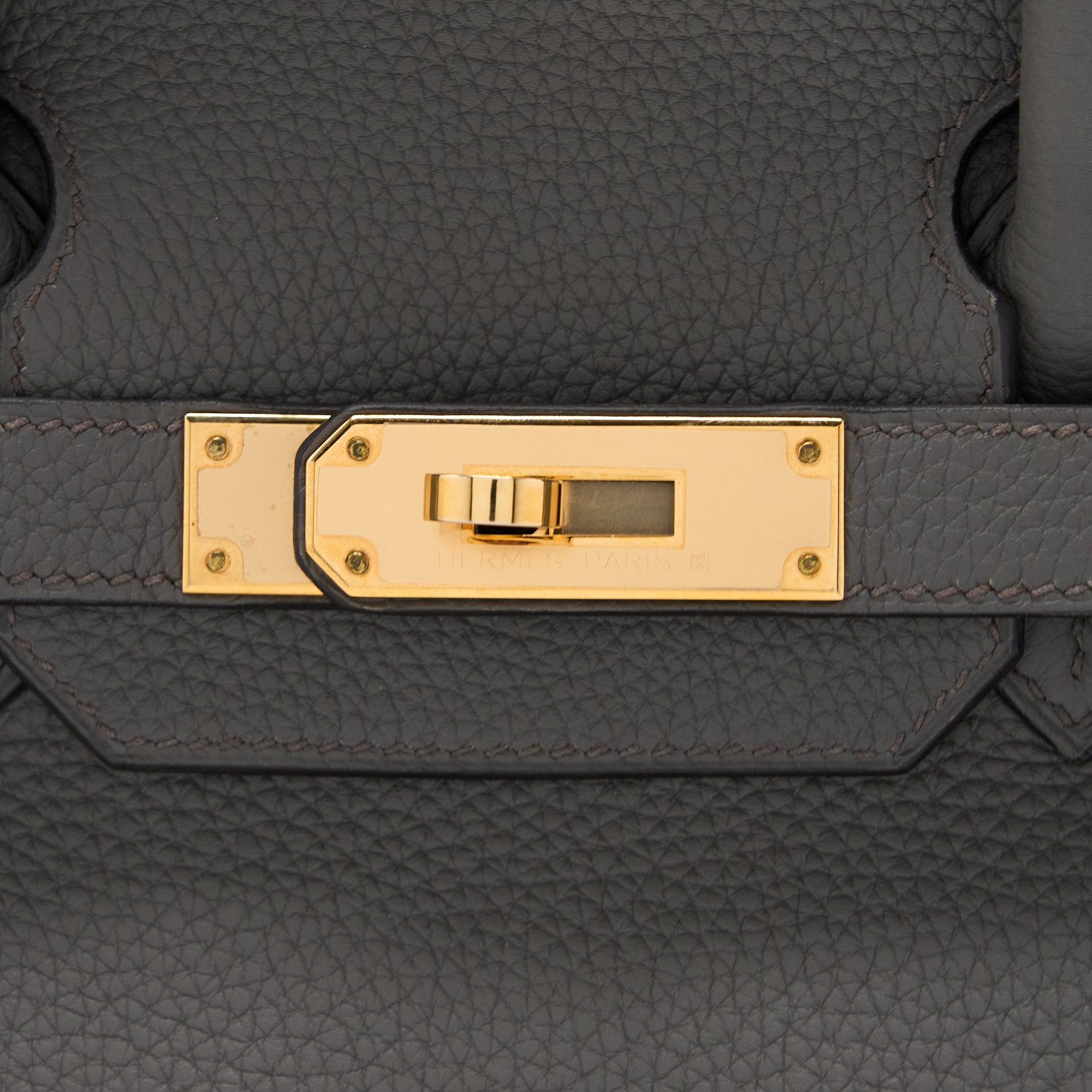 HERMES BIRKIN 30 TOGO 8F GRIS ETAIN RGHW