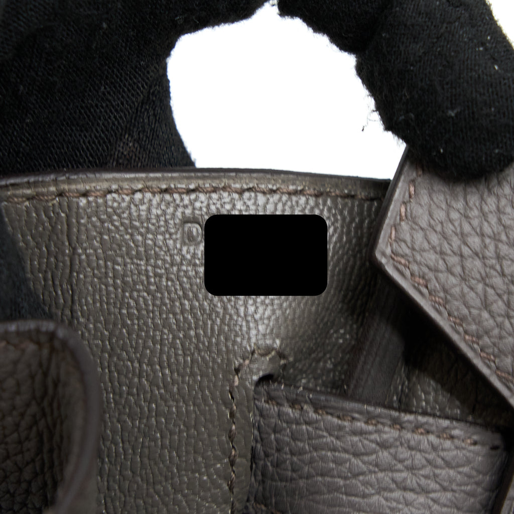 HERMES BIRKIN 30 TOGO 8F GRIS ETAIN RGHW