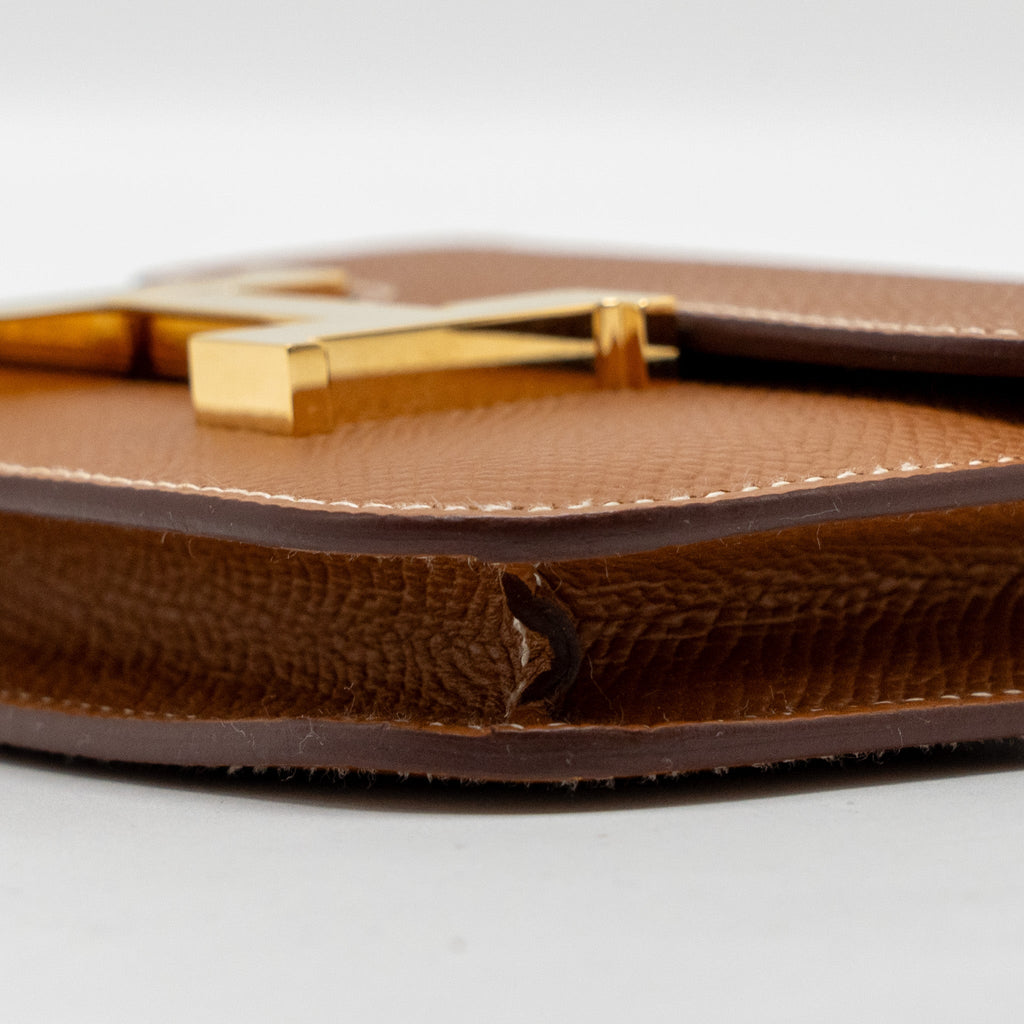 HERMES CONSTANCE SLIM EPSOM GOLD GHW