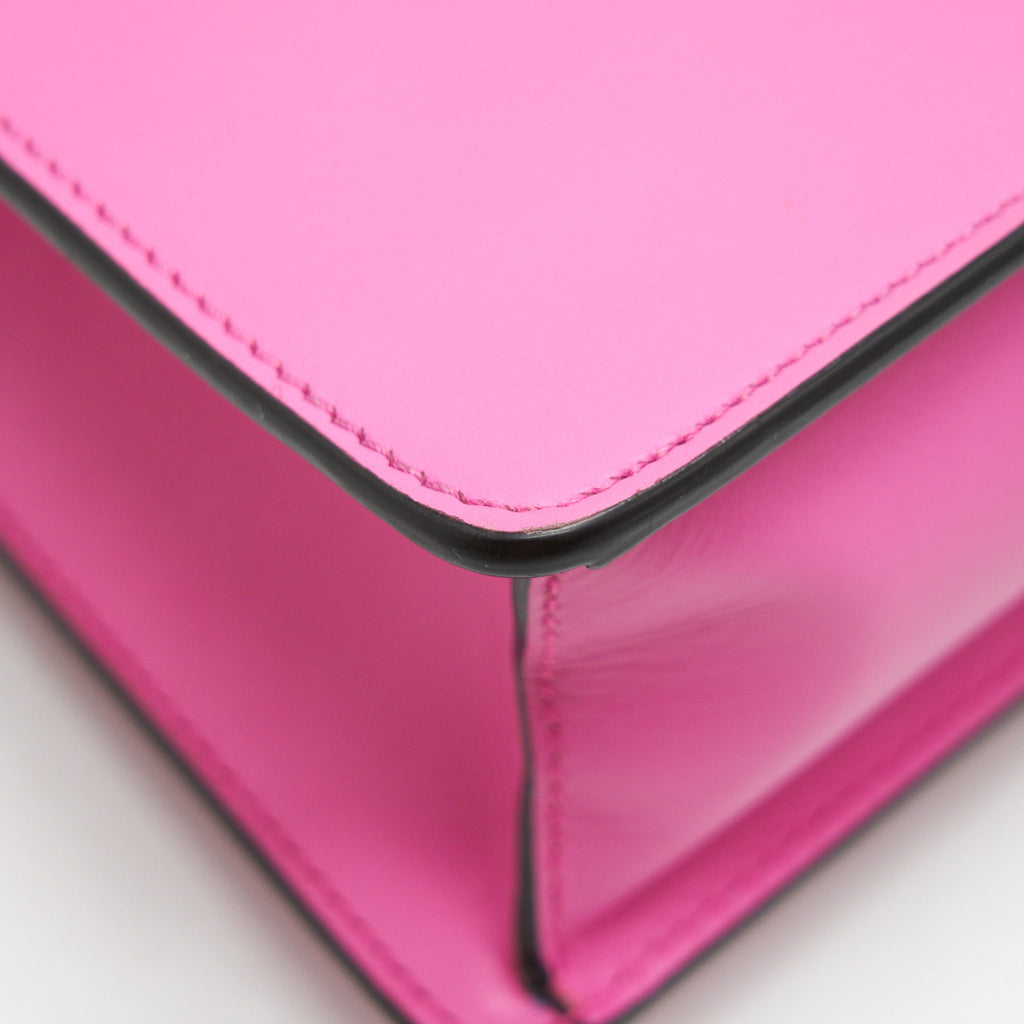 GUCCI SMALL SYLVIE LEATHER BAG PINK