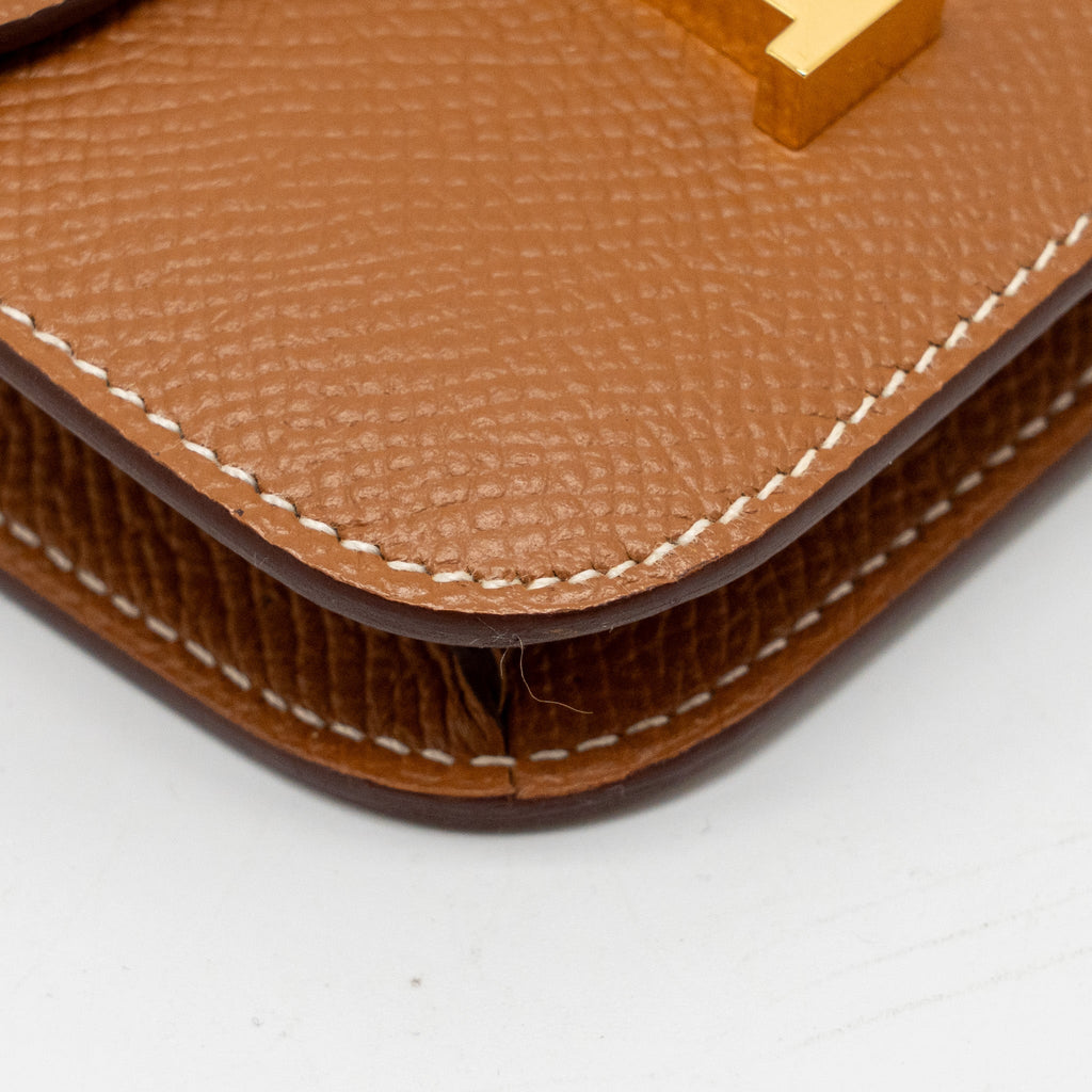 HERMES CONSTANCE SLIM EPSOM GOLD GHW