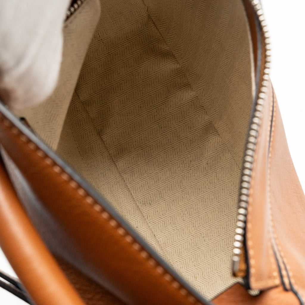 LOEWE SMALL PUZZLE BAG CALFSKIN TAN SHW