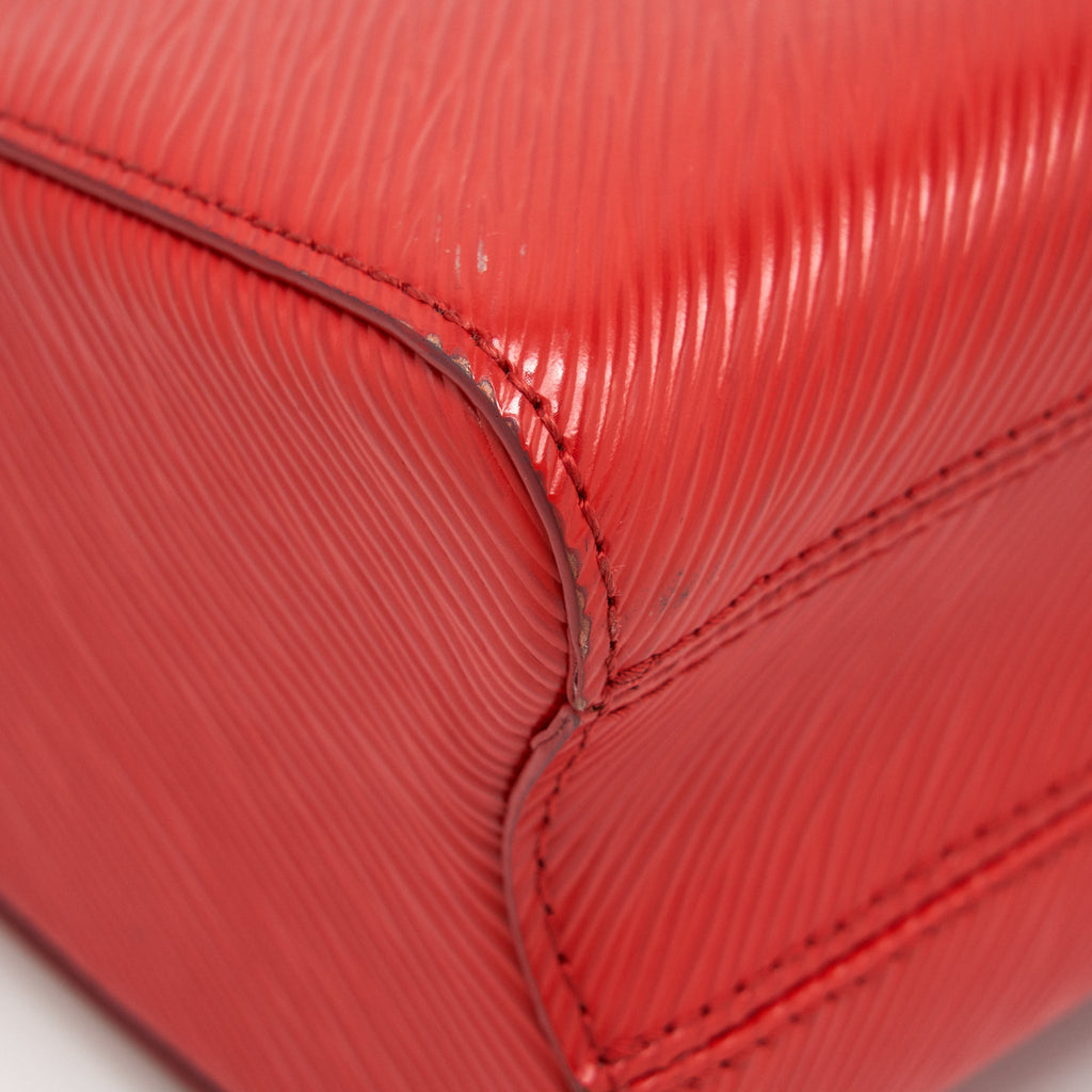 LOUIS VUITTON TWIST BAG MM RED SHW