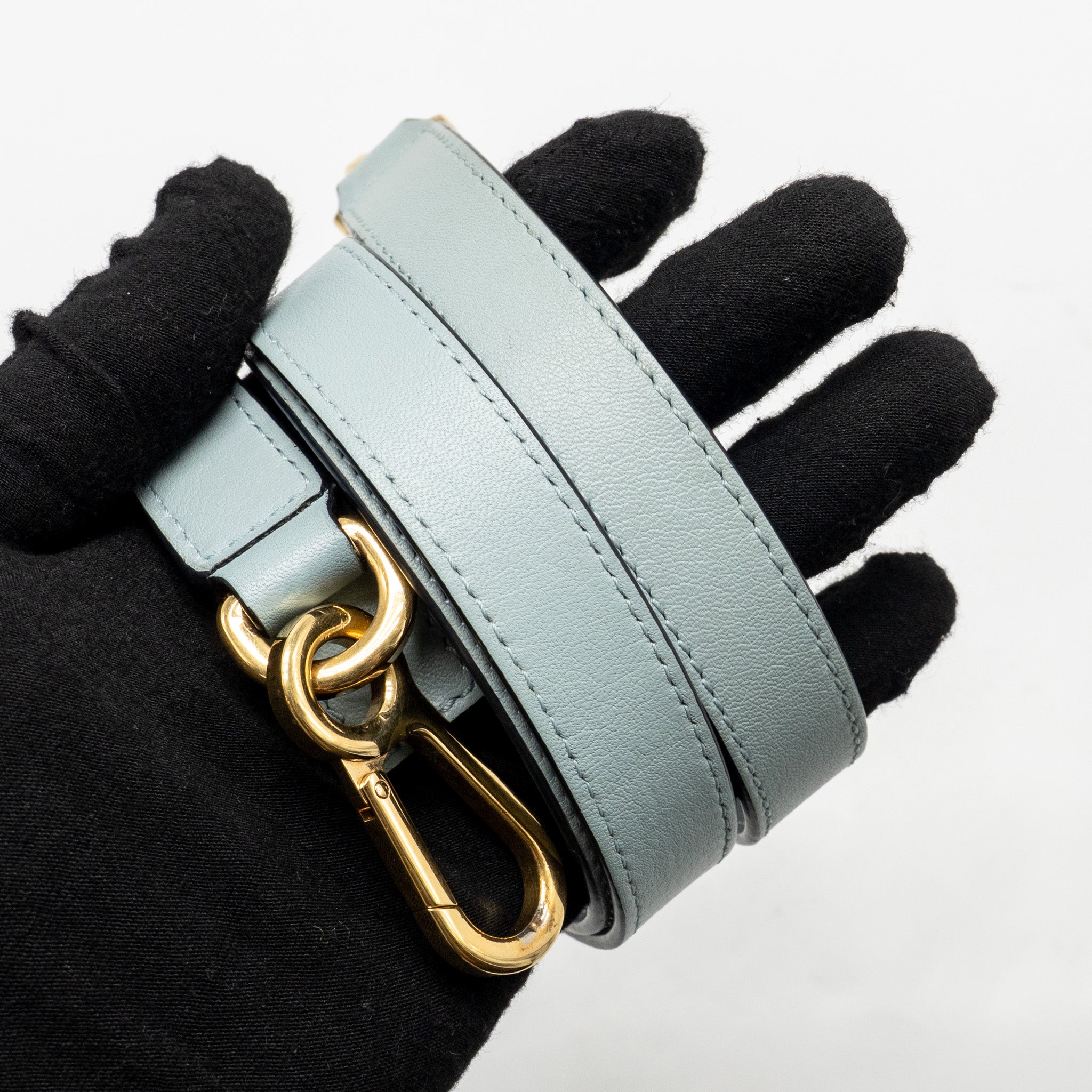 LOEWE SMALL PUZZLE BAG CALFSKIN BLUE/ MULTICOLOUR GHW