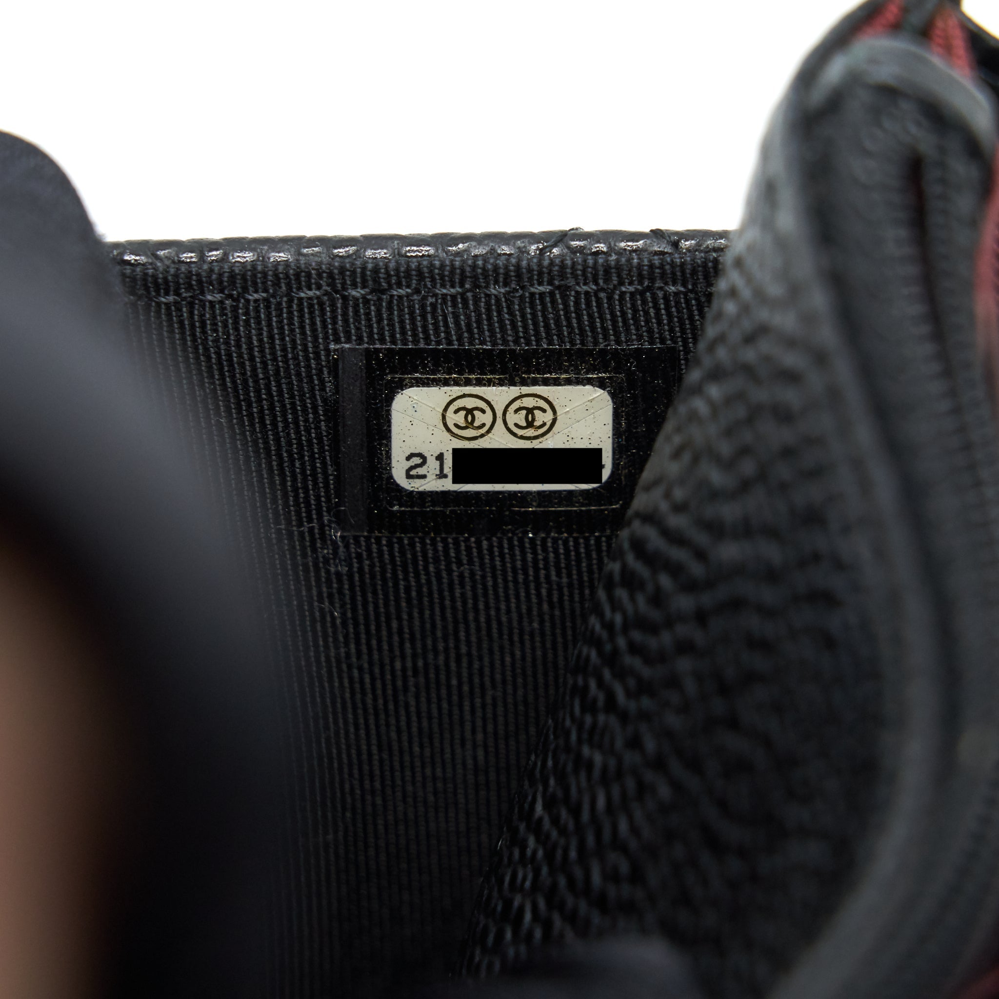 CHANEL CAVIAR WALLET ON CHAIN BLACK GHW