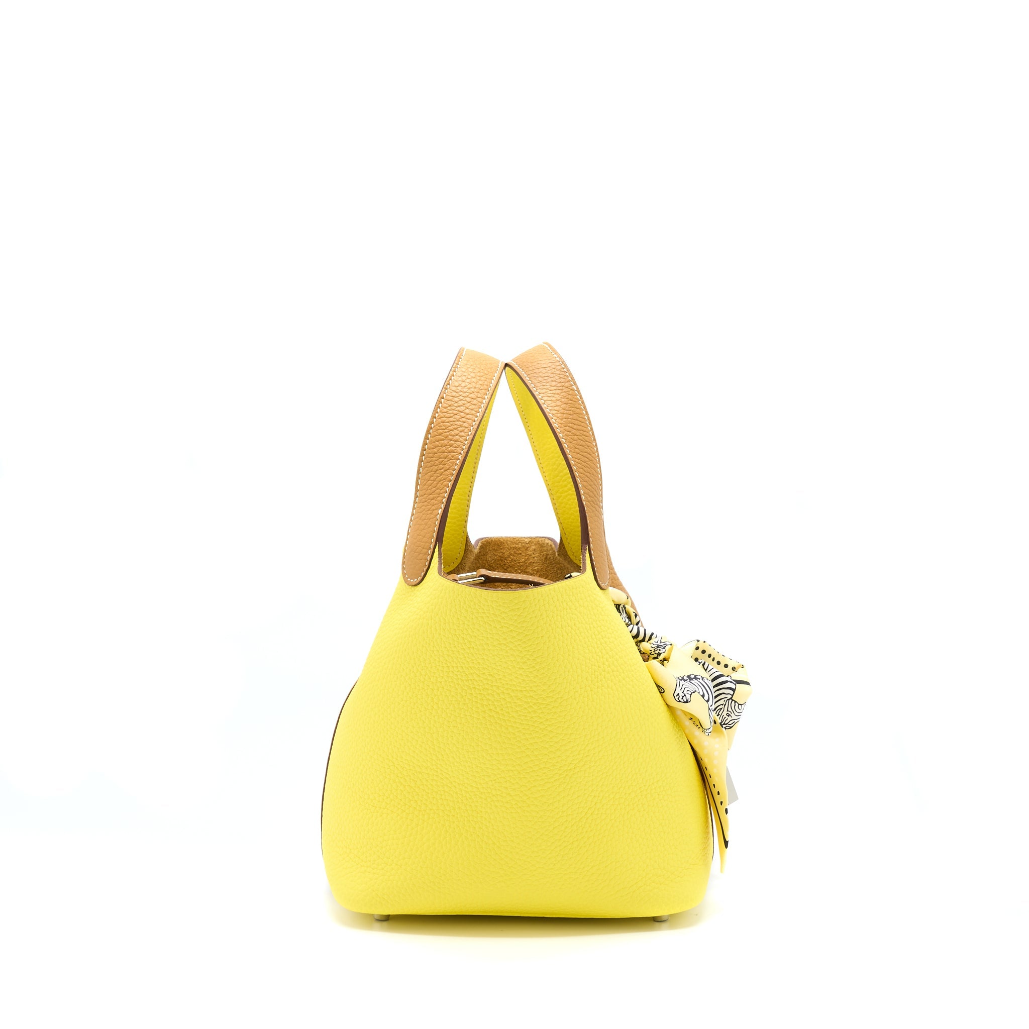 HERMES PICOTIN 18 CLEMENCE LIME/SESAME SHW