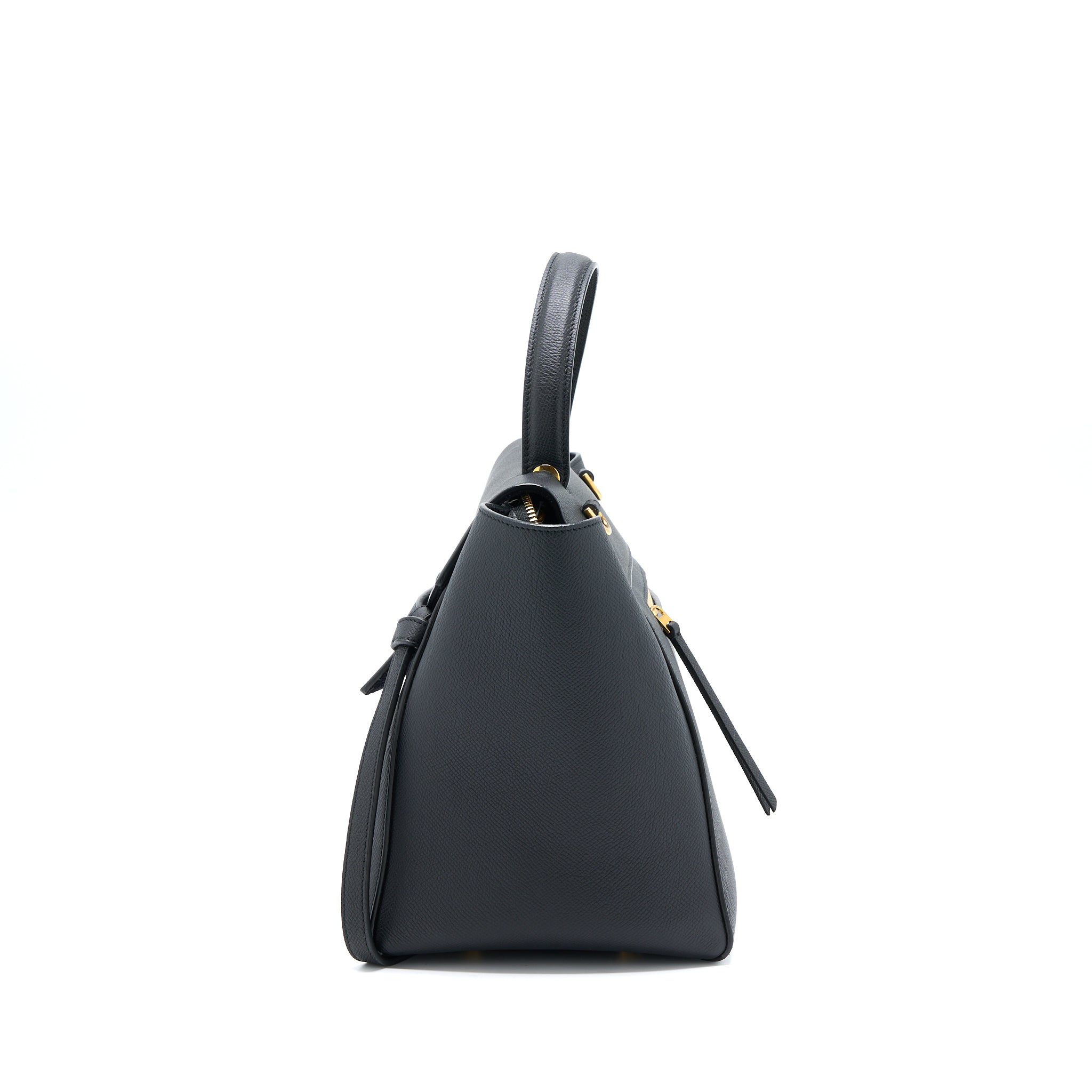 CELINE MINI BELT GRAINED CALFSKIN BLACK GHW