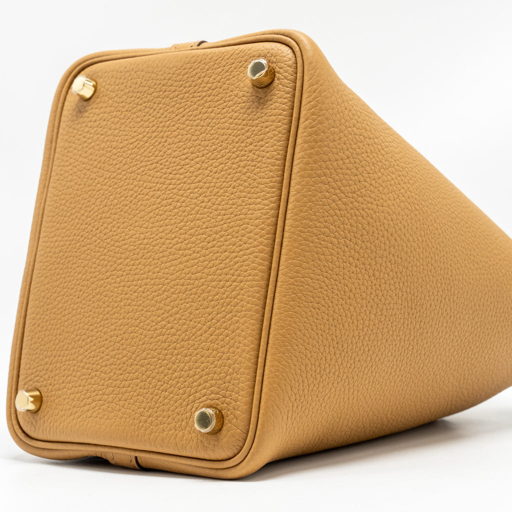 HERMES PICOTIN 18 LOCK BAG CLEMENCE 4B BISCUIT GHW