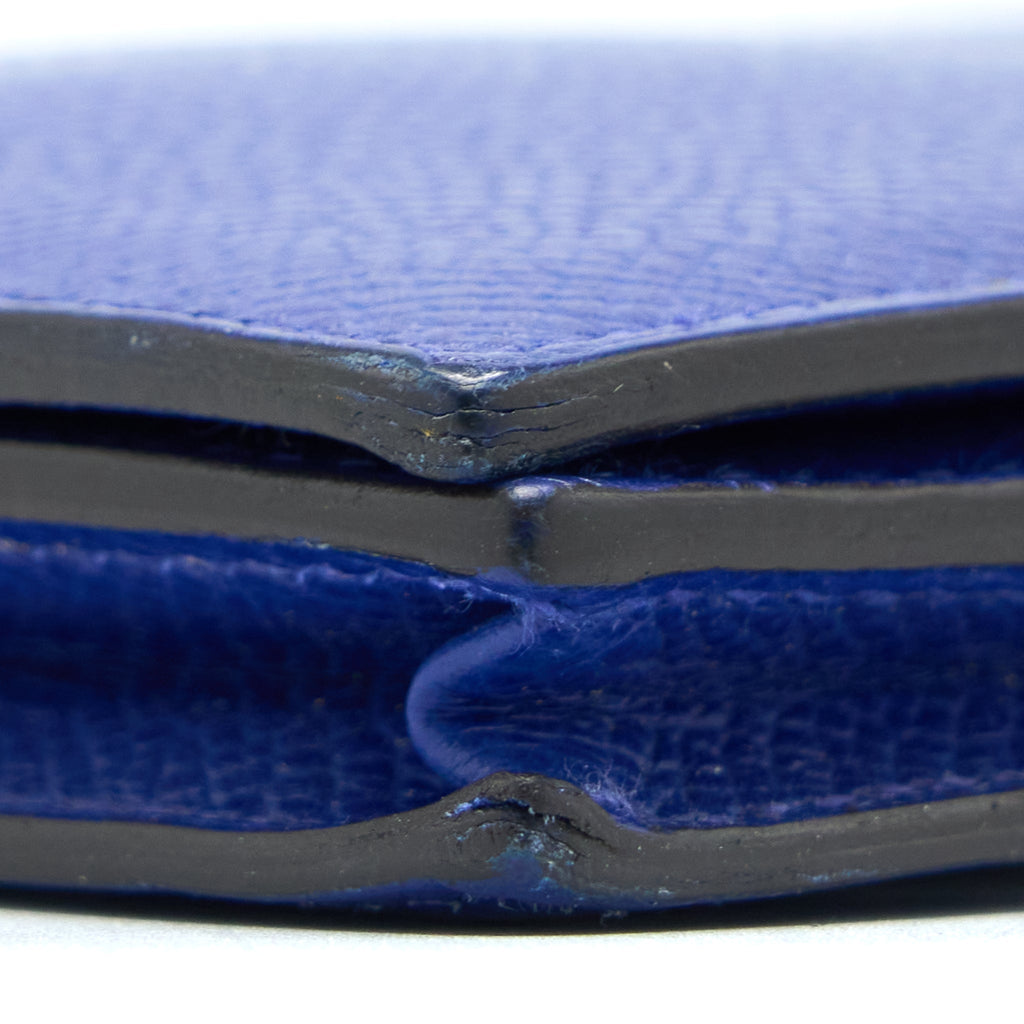 HERMES BEARN LONG WALLET EPSOM BLUE ELECTRIC GHW