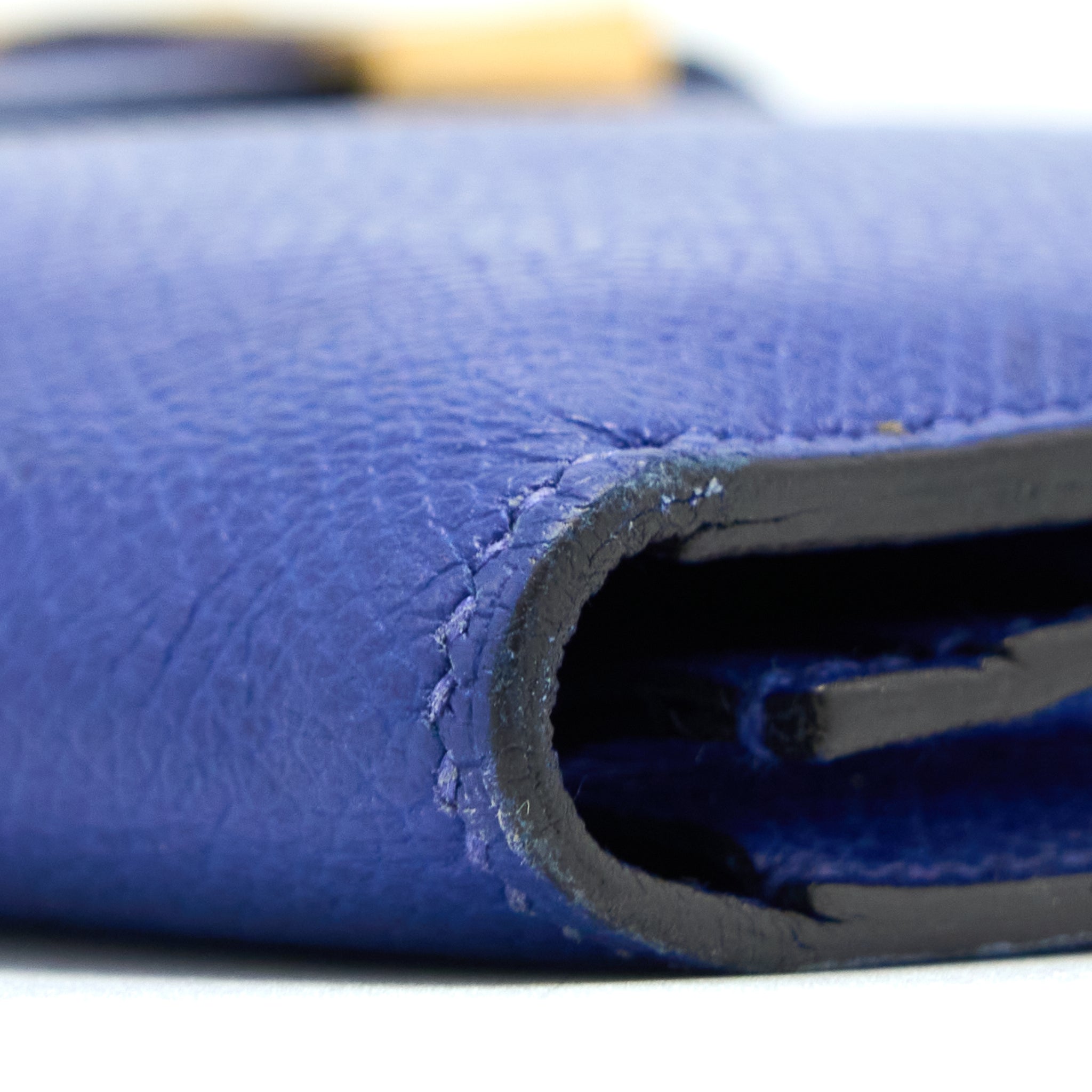 HERMES BEARN LONG WALLET EPSOM BLUE ELECTRIC GHW