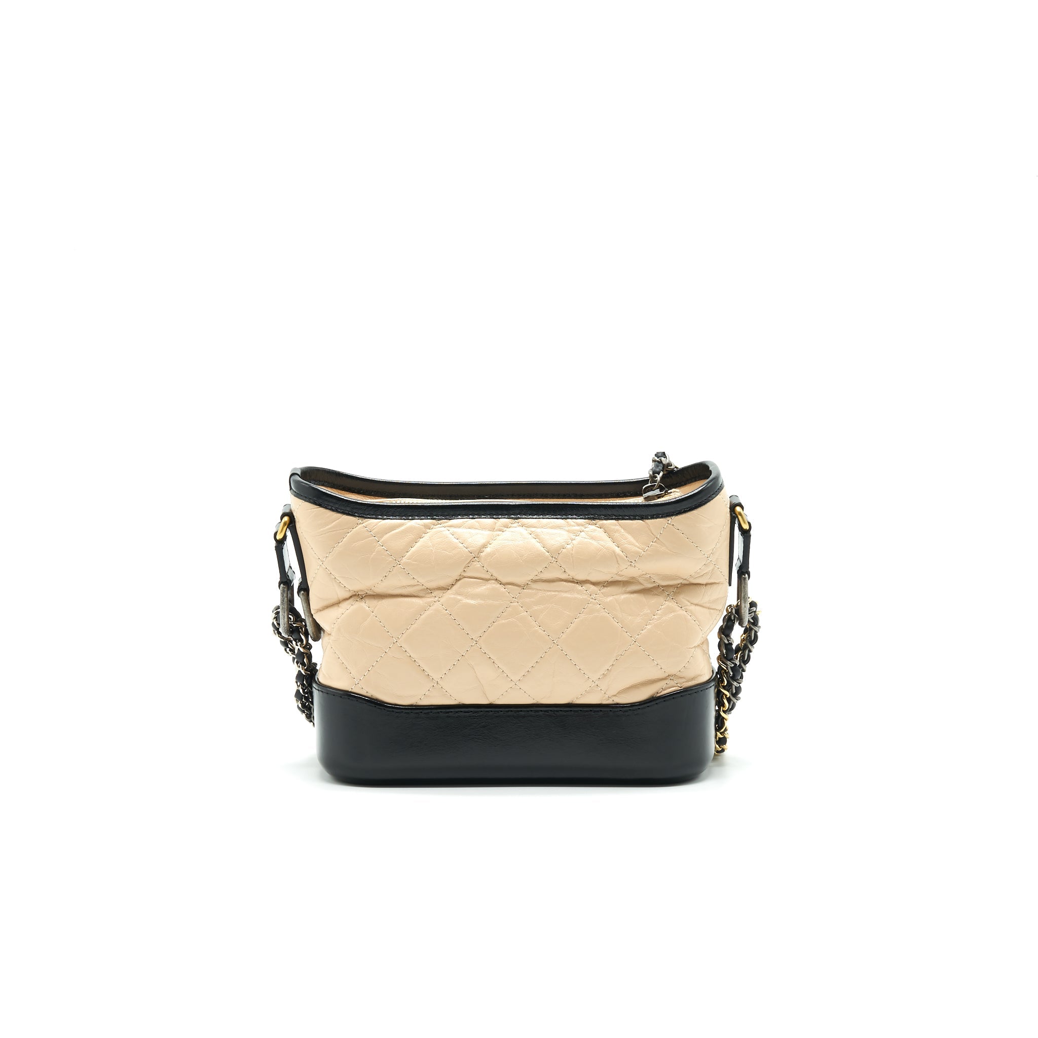 CHANEL SMALL GABRIELLE HOBO BAG BEIGE/BLACK