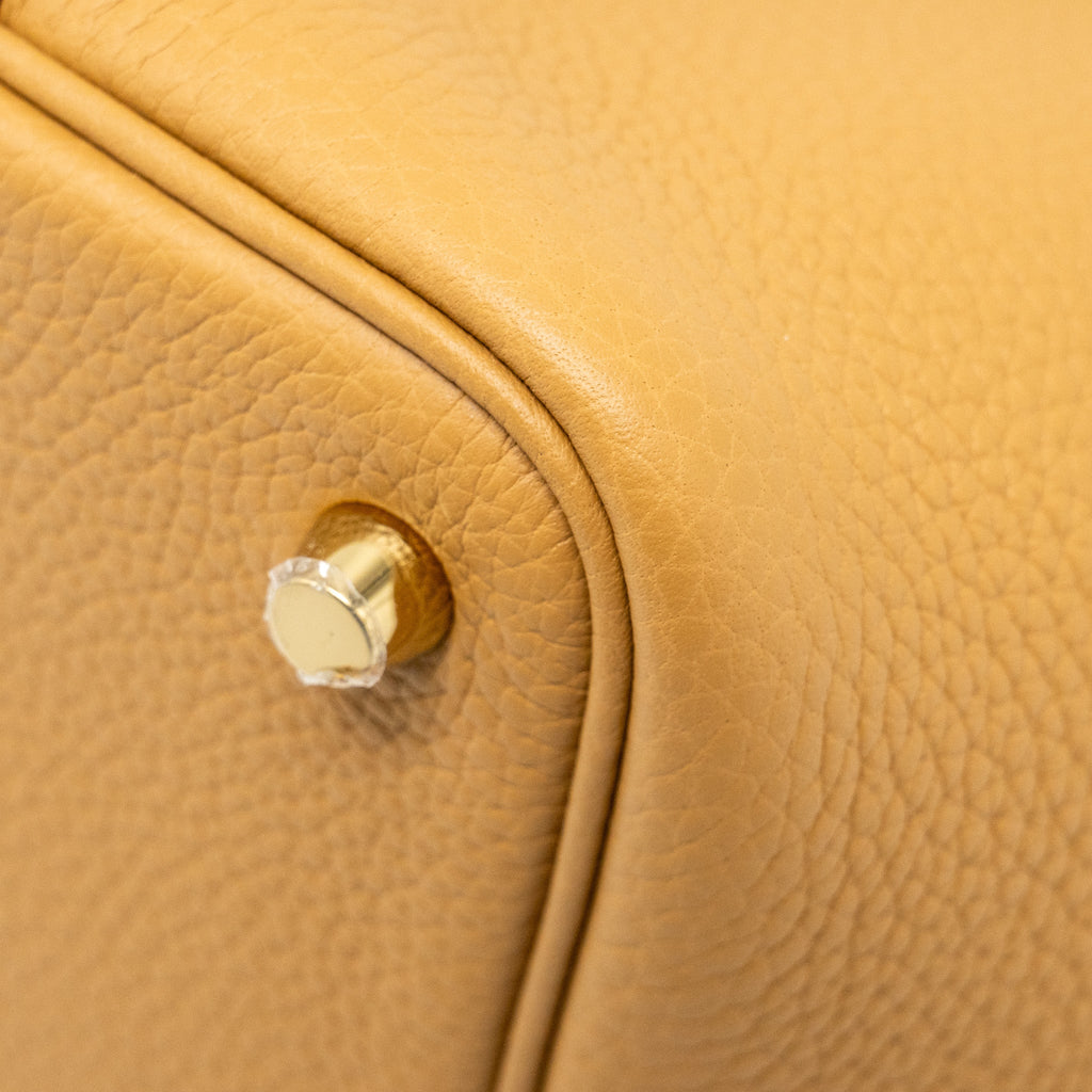 HERMES PICOTIN 18 LOCK BAG CLEMENCE 4B BISCUIT GHW