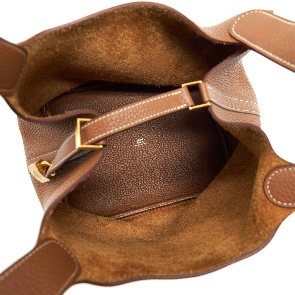 HERMES PICOTIN 22 LOCK BAG GOLD GHW